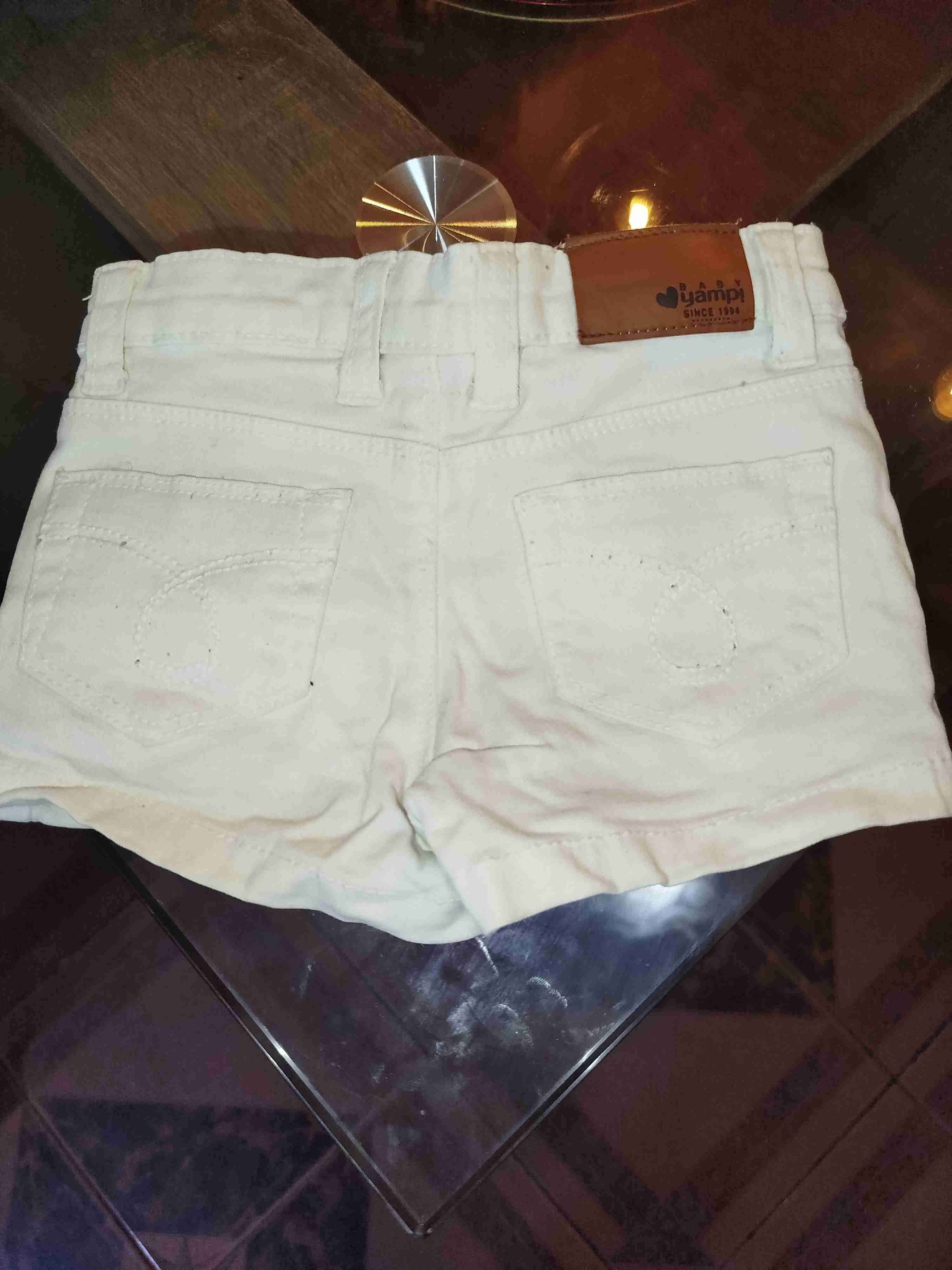 Short de mezclilla blanco - miniatura 2