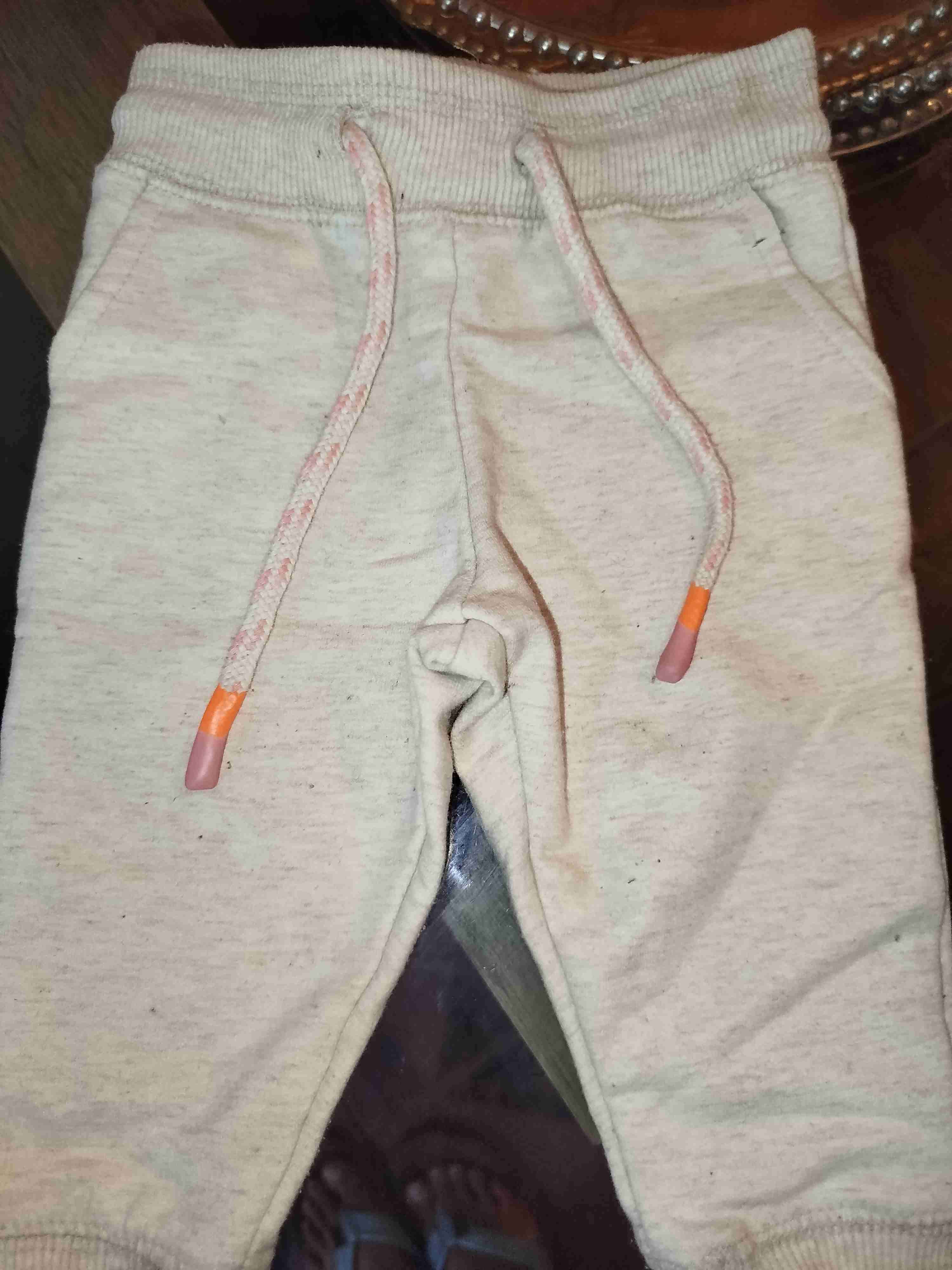 Pantalón jogging infantil beige