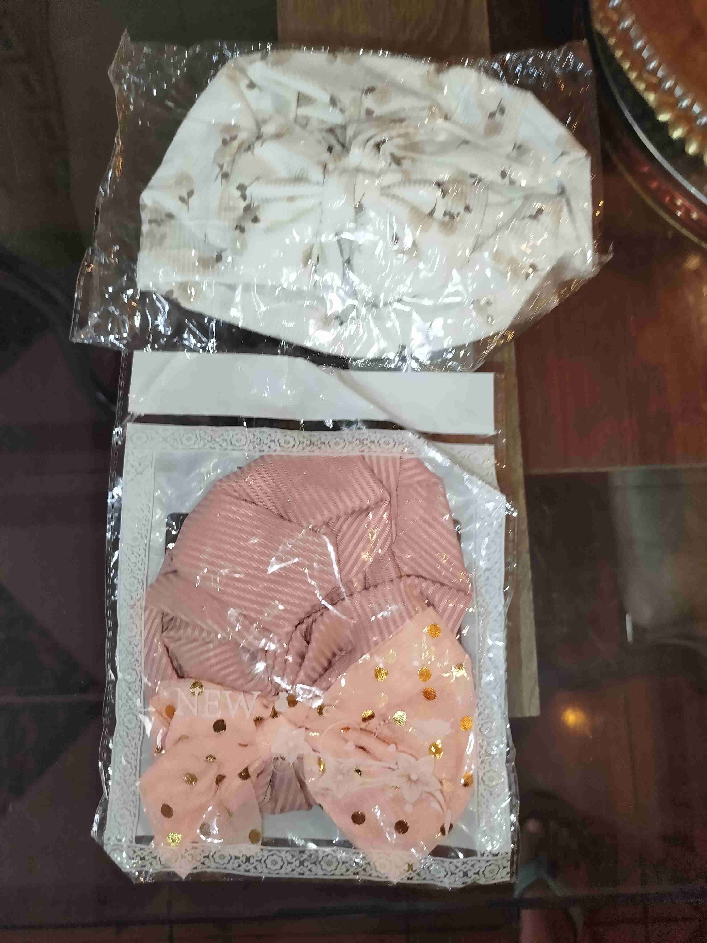 Set de Turbantes estampados para bebé