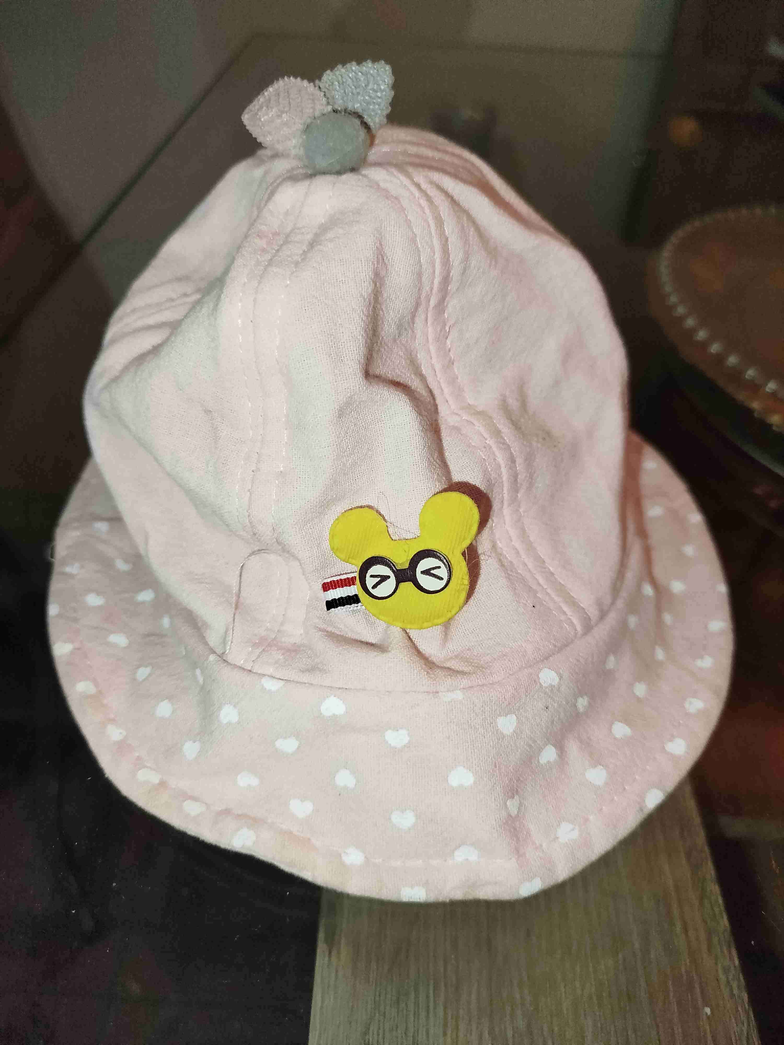 Sombrero rosa bebé con diseño