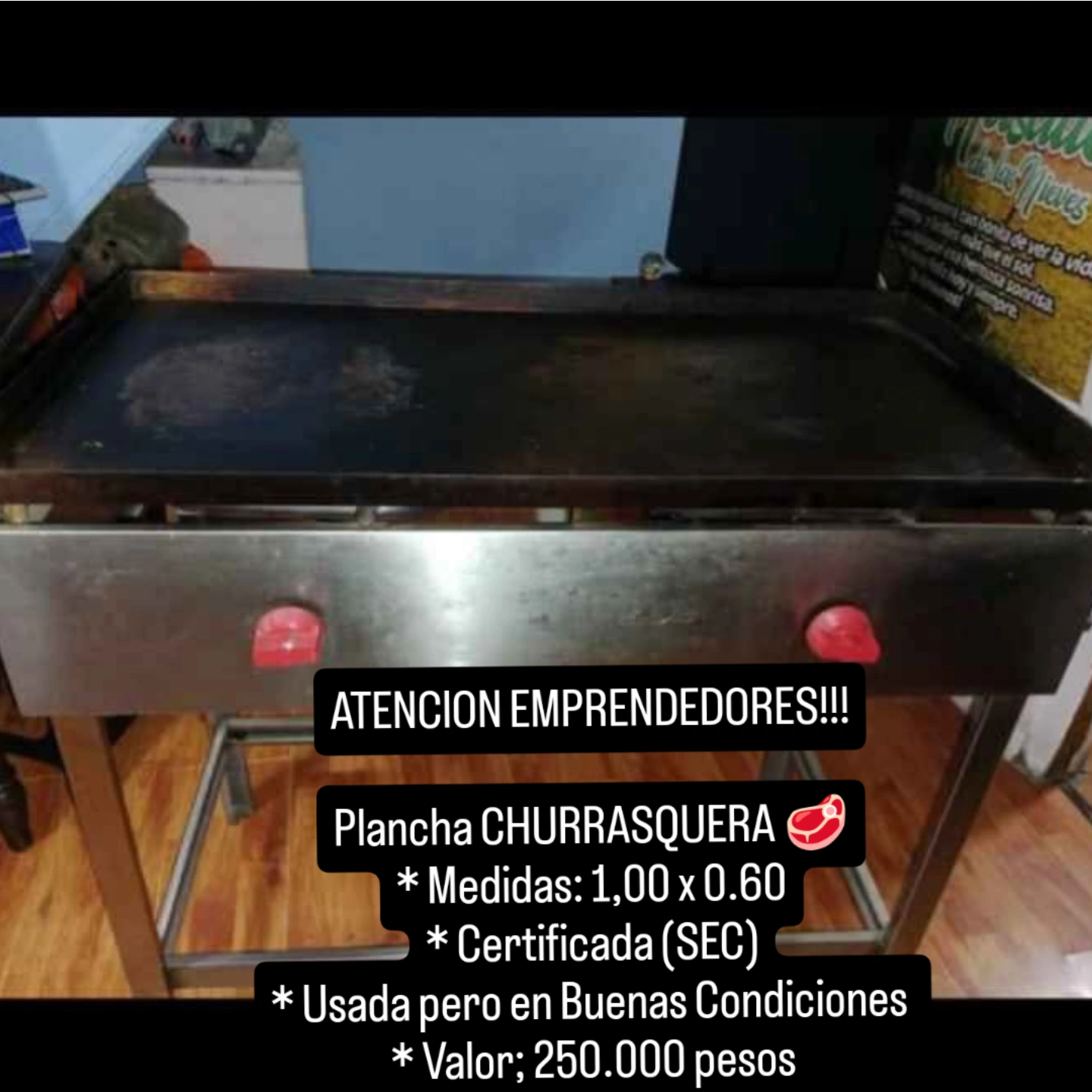 Plancha Churrsquer usada