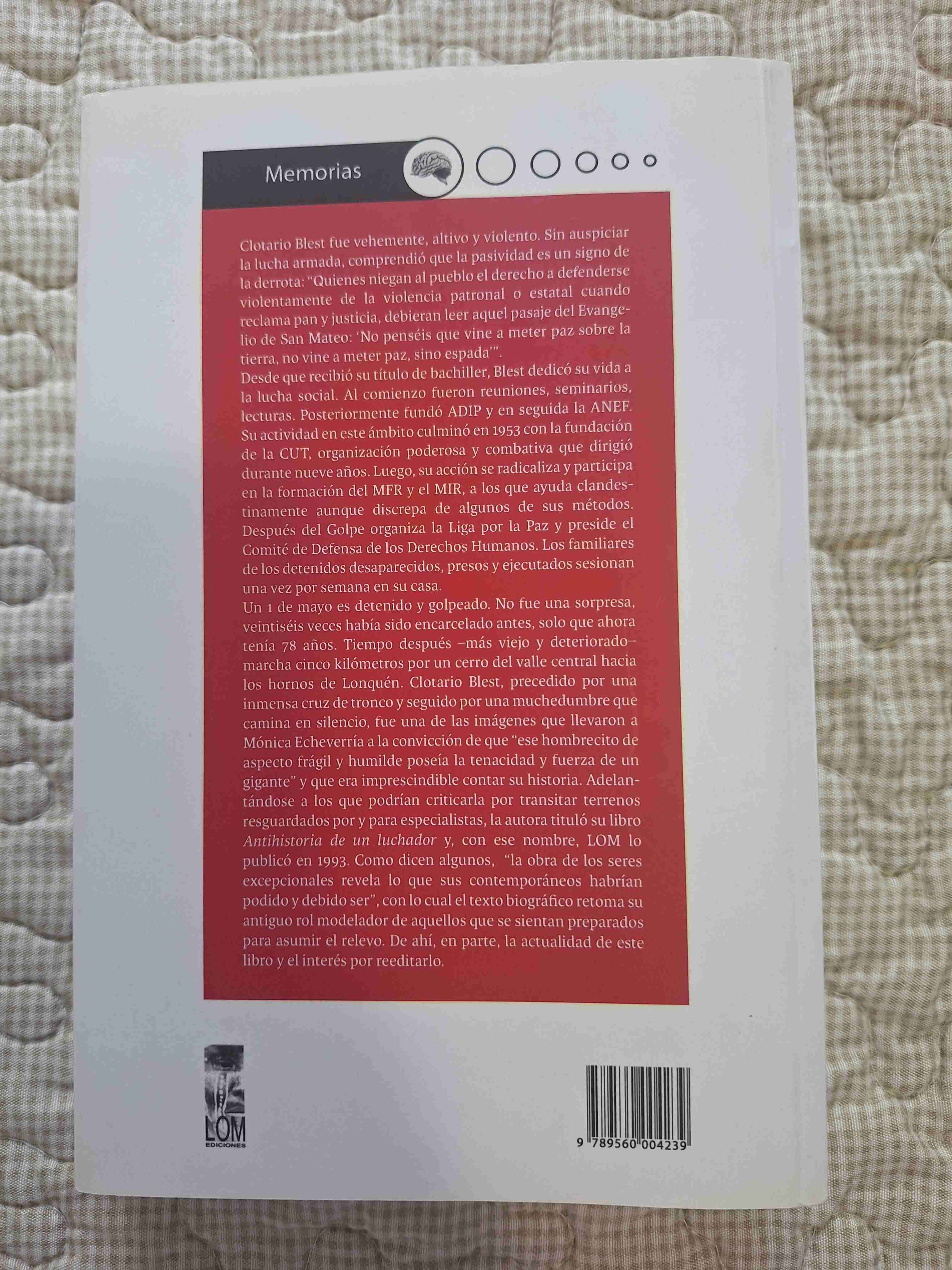 Libro 'Antihistoria de un luchador' - miniatura 2