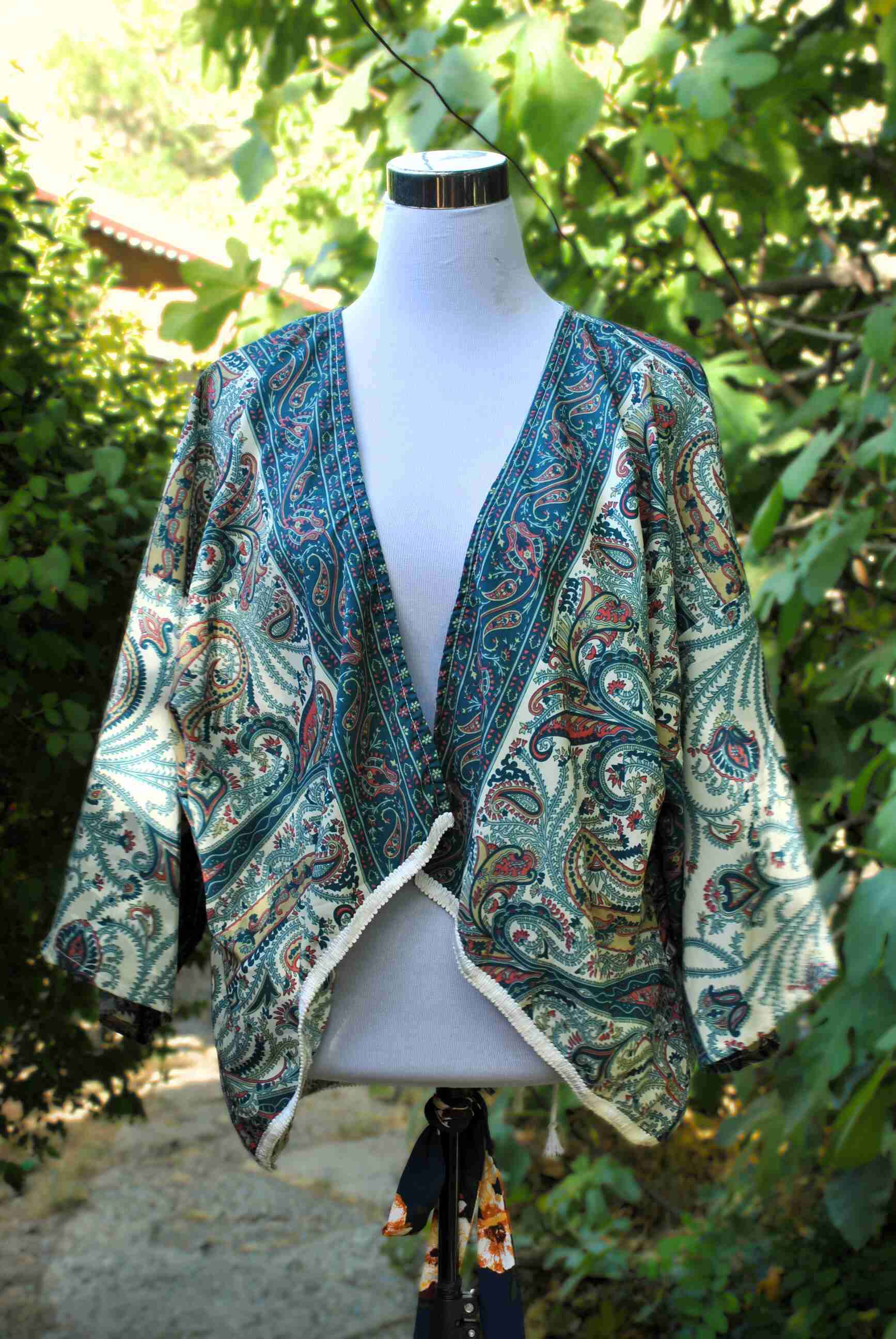 Kimono bohemio estampado
