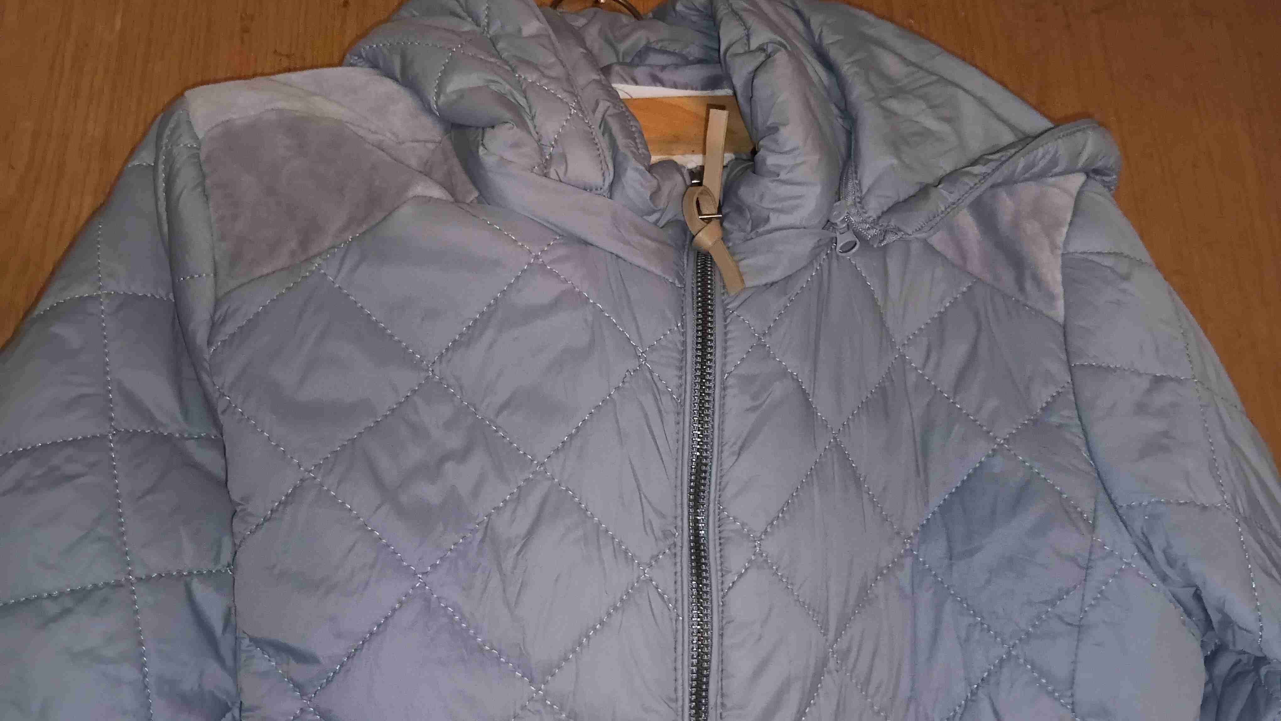 Chaqueta acolchada gris, talla XS - miniatura 2