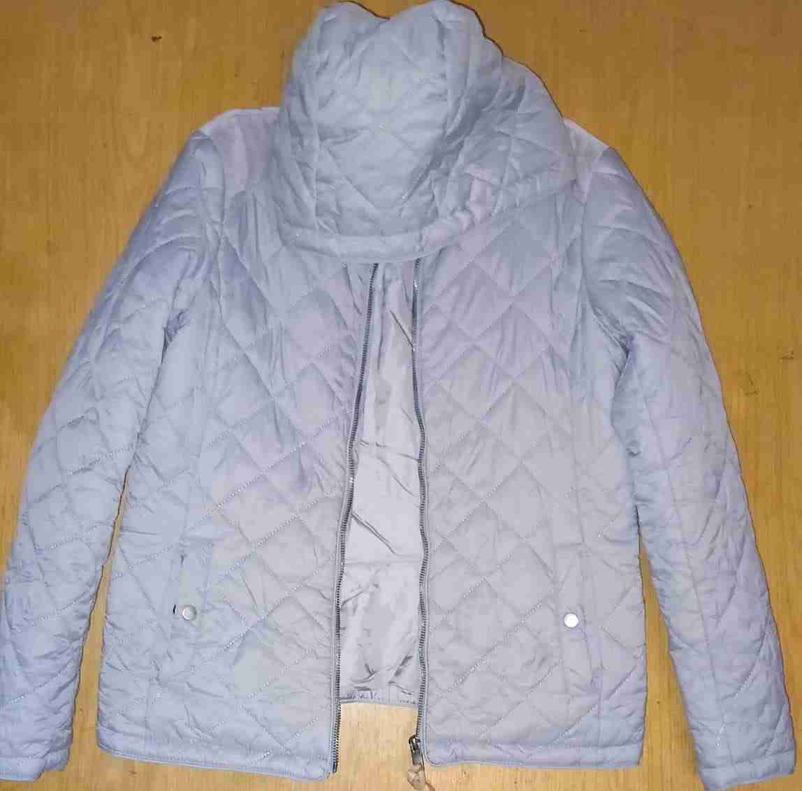 Chaqueta acolchada gris, talla XS - miniatura 3