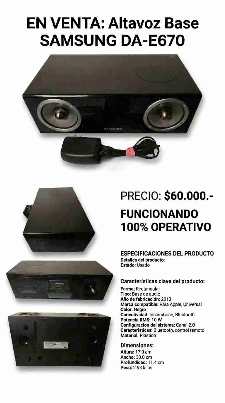 Altavoz Base Samsung DA-E670