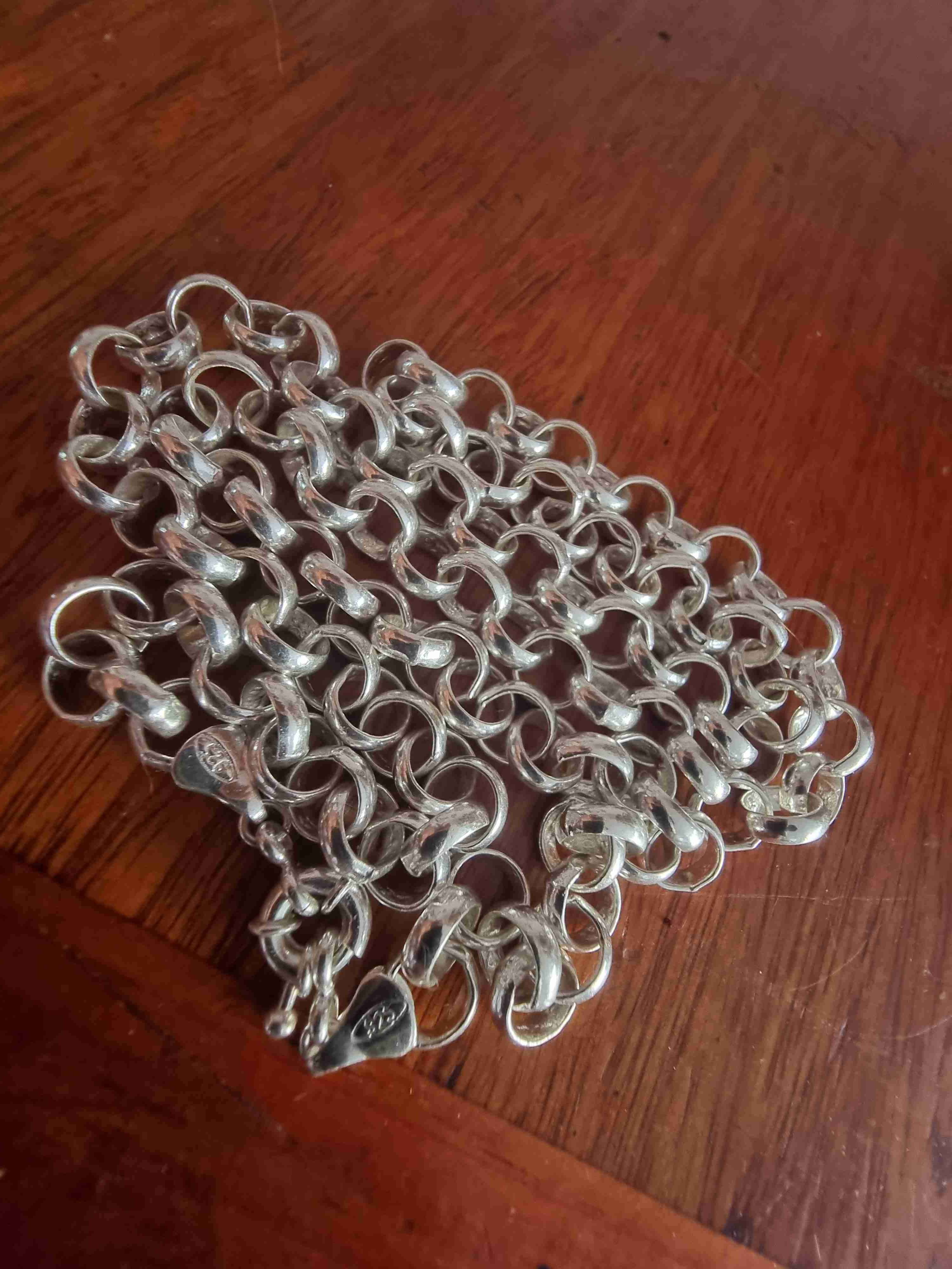 cadena de plata italiana - miniatura 3