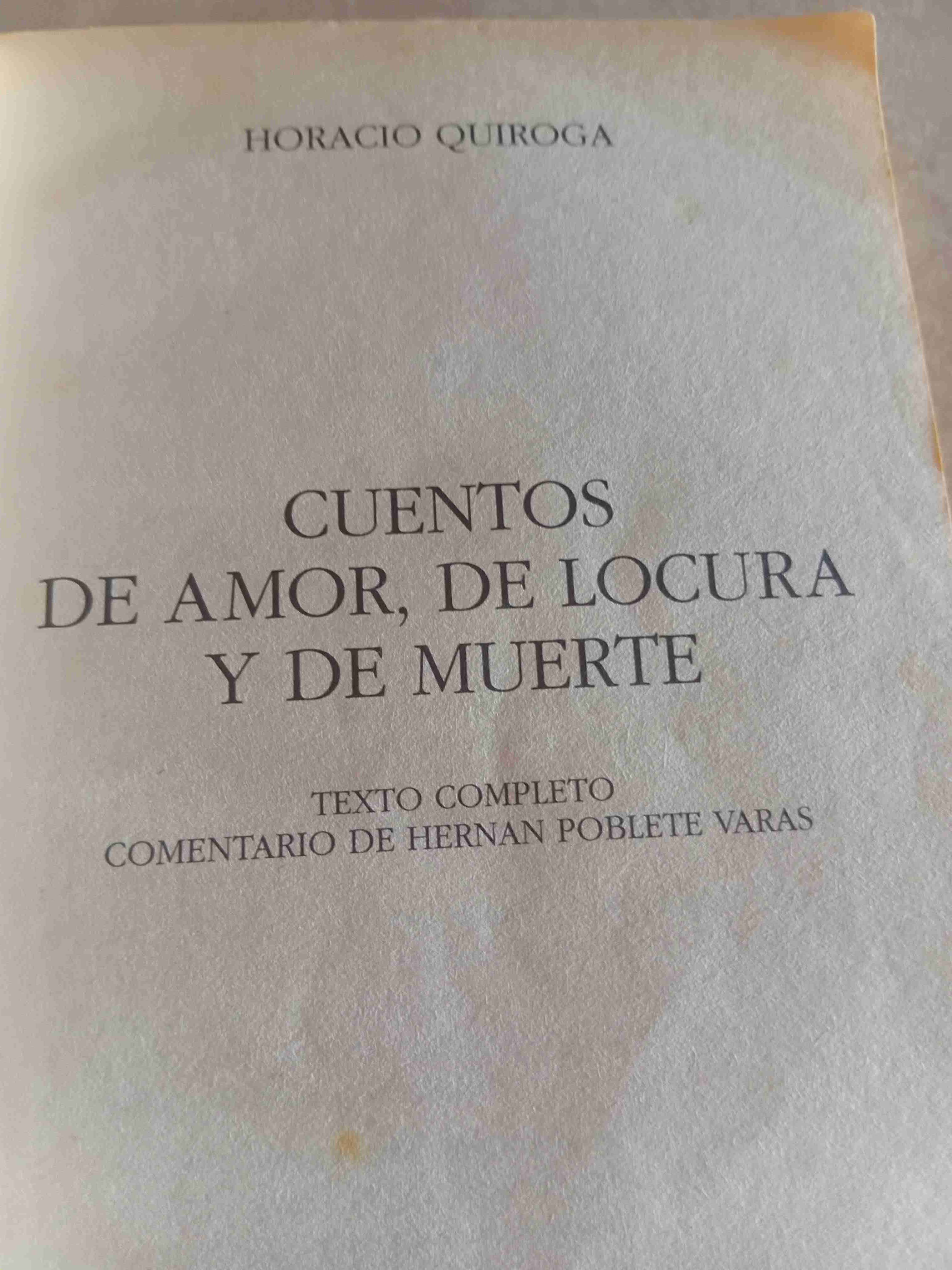 Libro 'Cuentos de Amor, de Locura y de Muerte' - miniatura 3