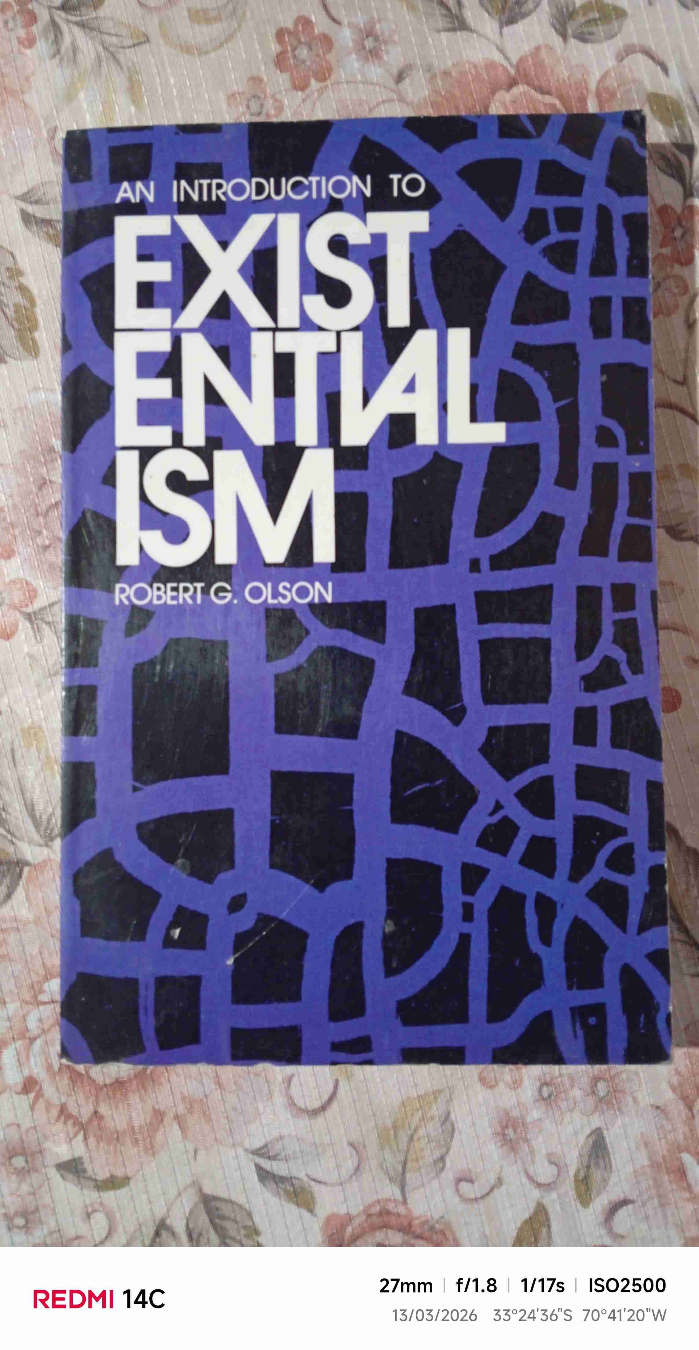 Libro Introducción al Existencialismo