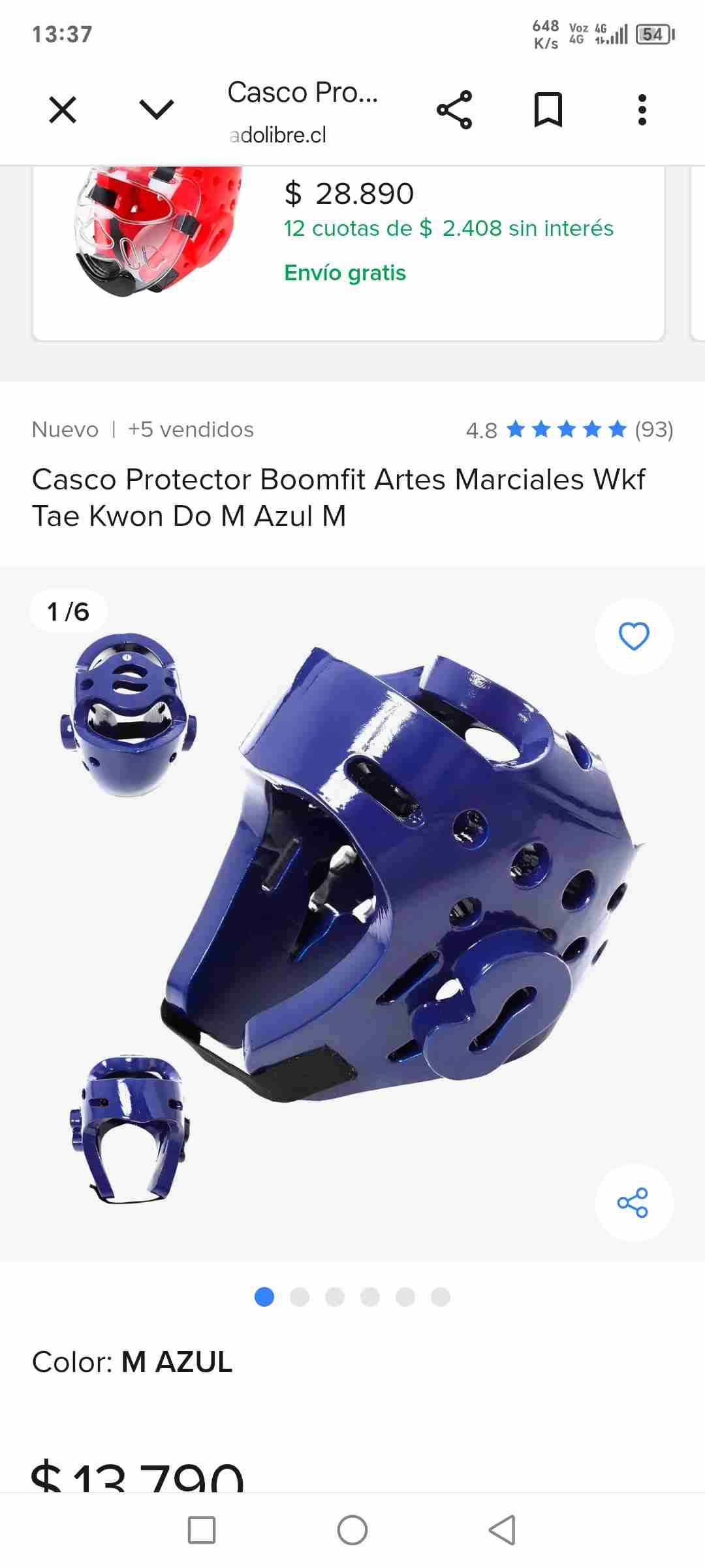 Uniforme de taekwondo con guantes - miniatura 2