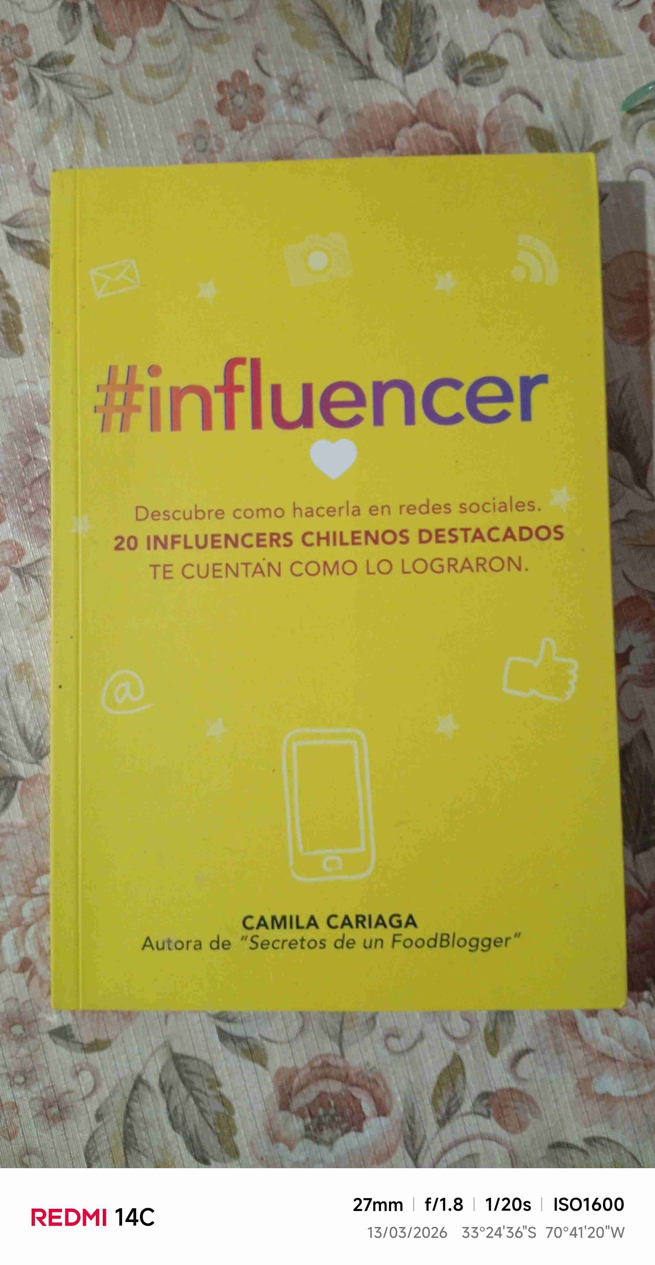Libro #influencer Camila Cariaga