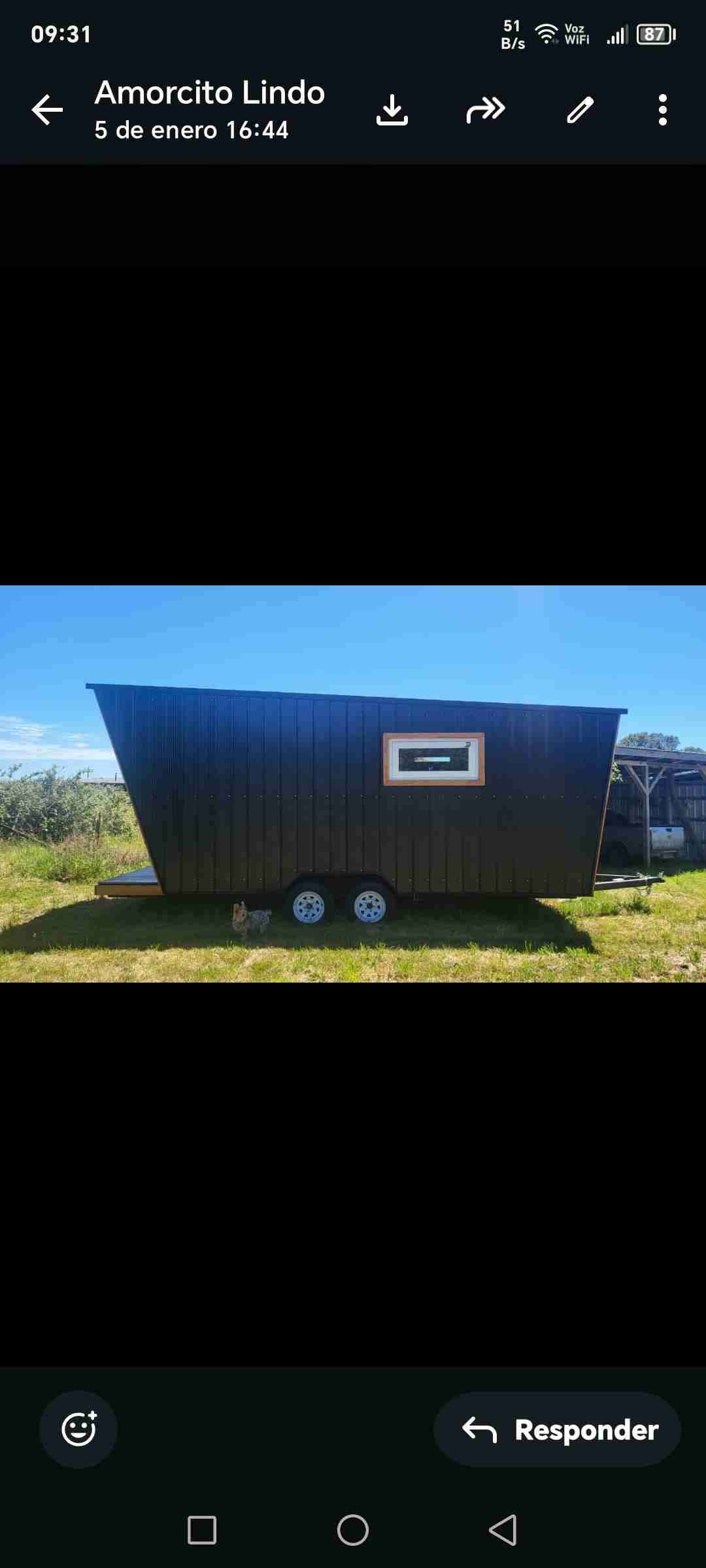 Tiny house moderna negra - miniatura 2