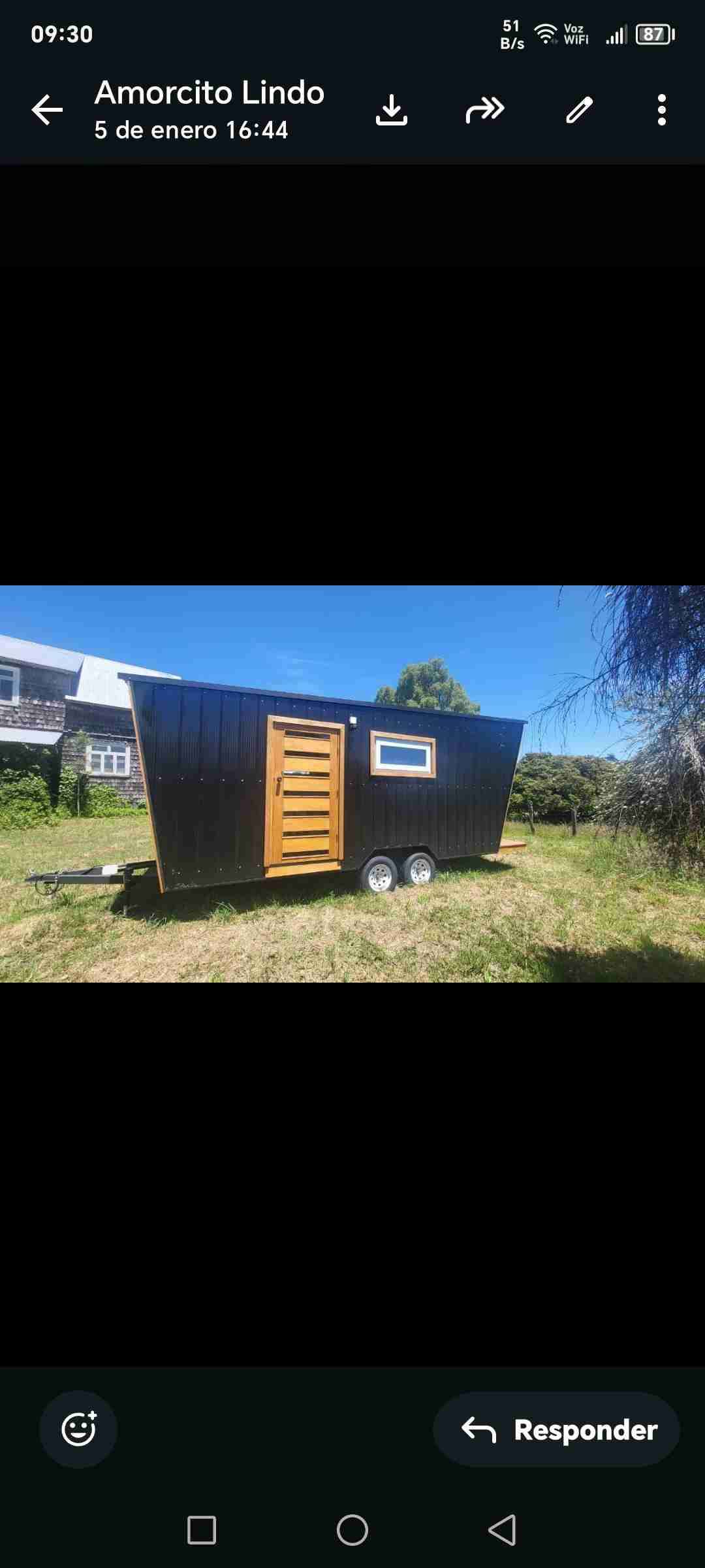 Tiny house moderna negra - miniatura 3