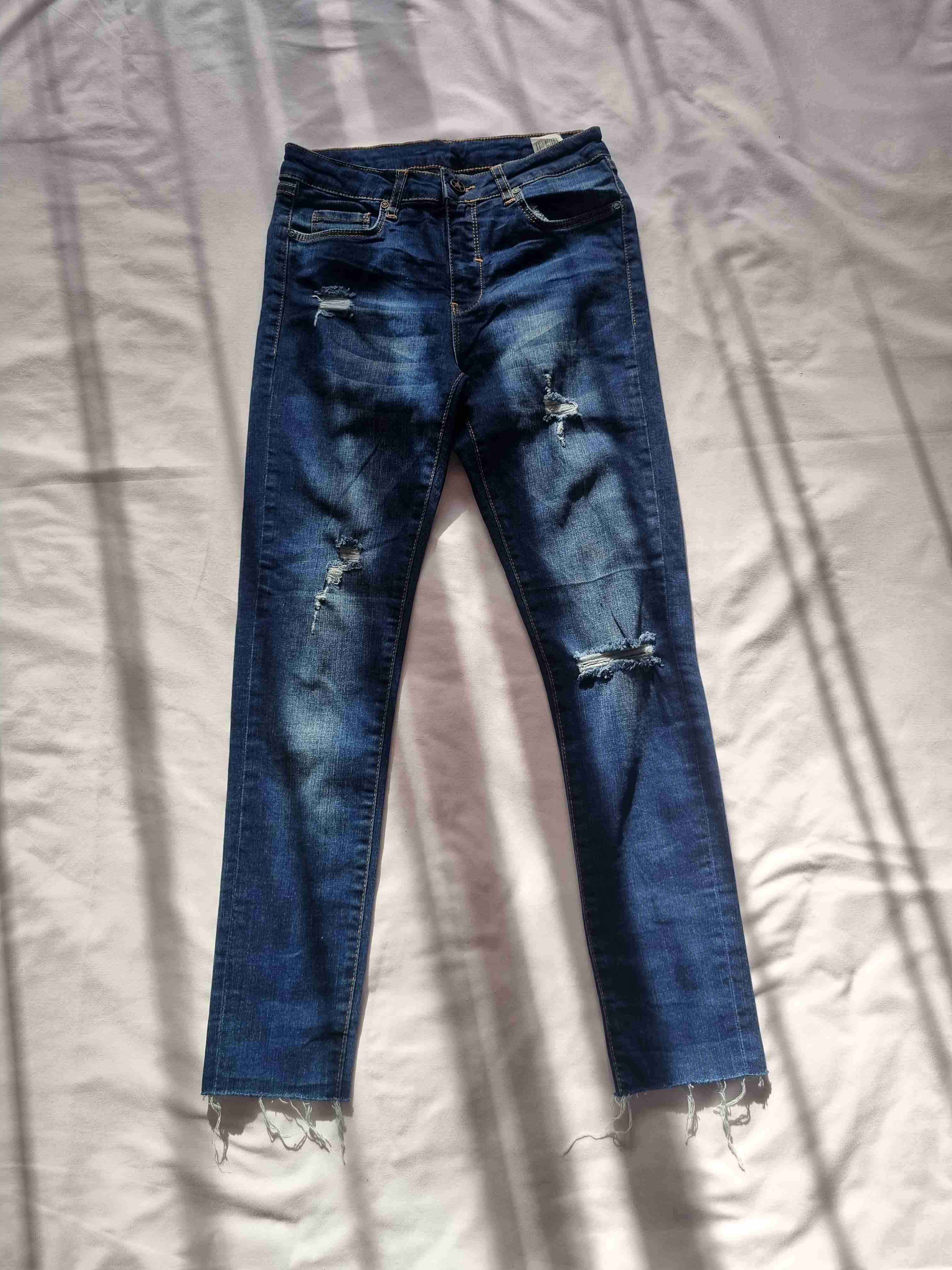 Jeans rasgados azul oscuro - miniatura 2