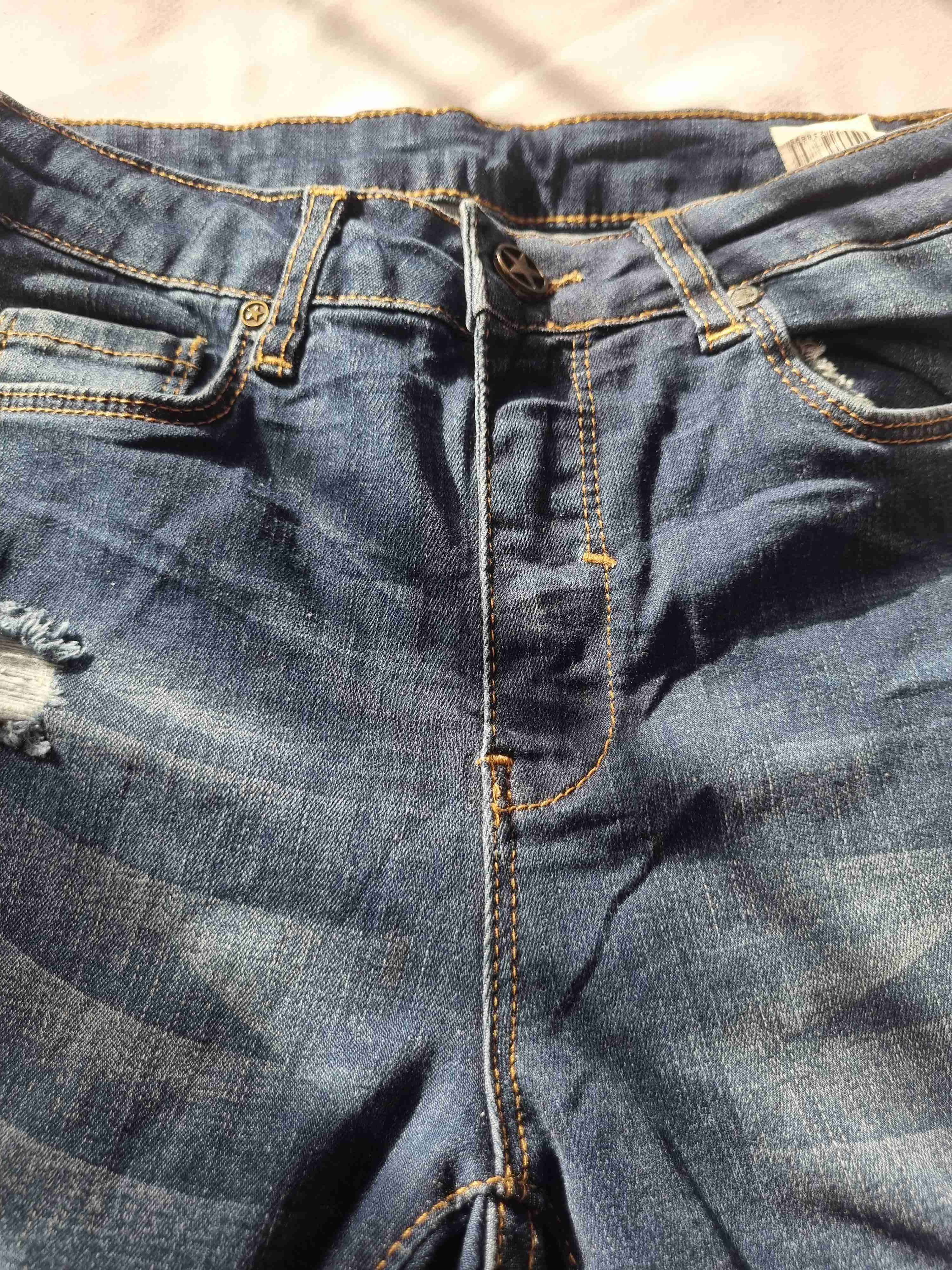 Jeans rasgados azul oscuro - miniatura 3