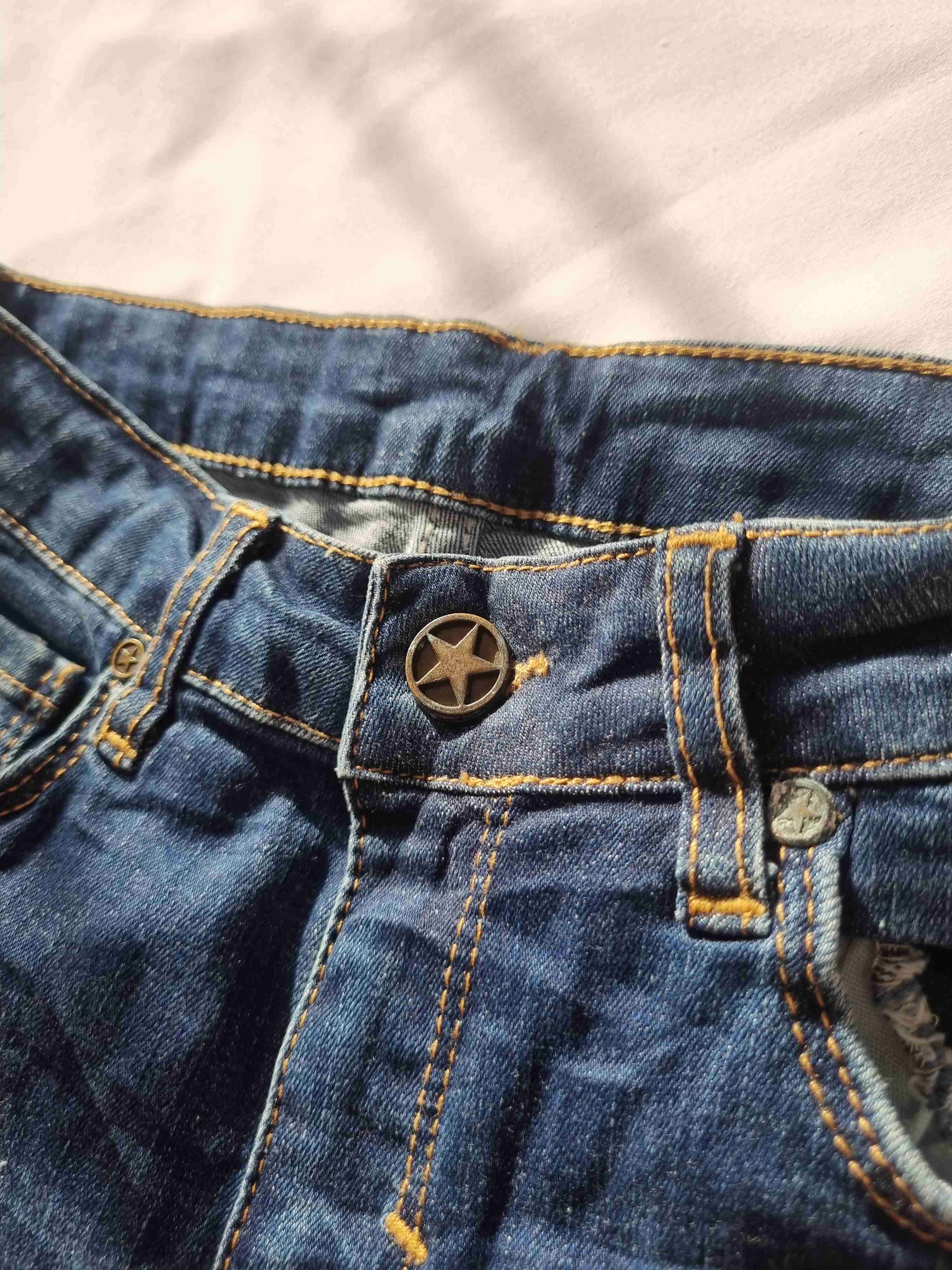 Jeans rasgados azul oscuro - miniatura 4