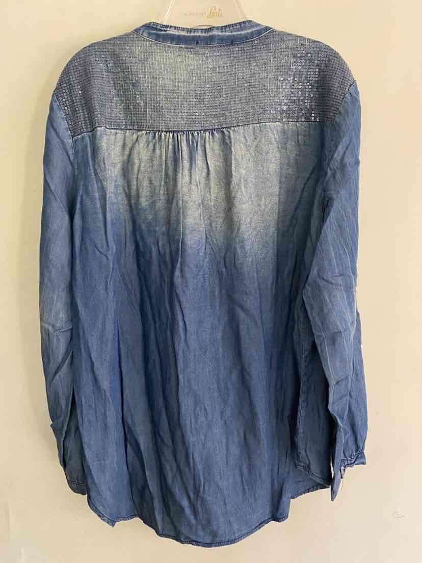 Camisa de tencel con mini lentejuelas - miniatura 2