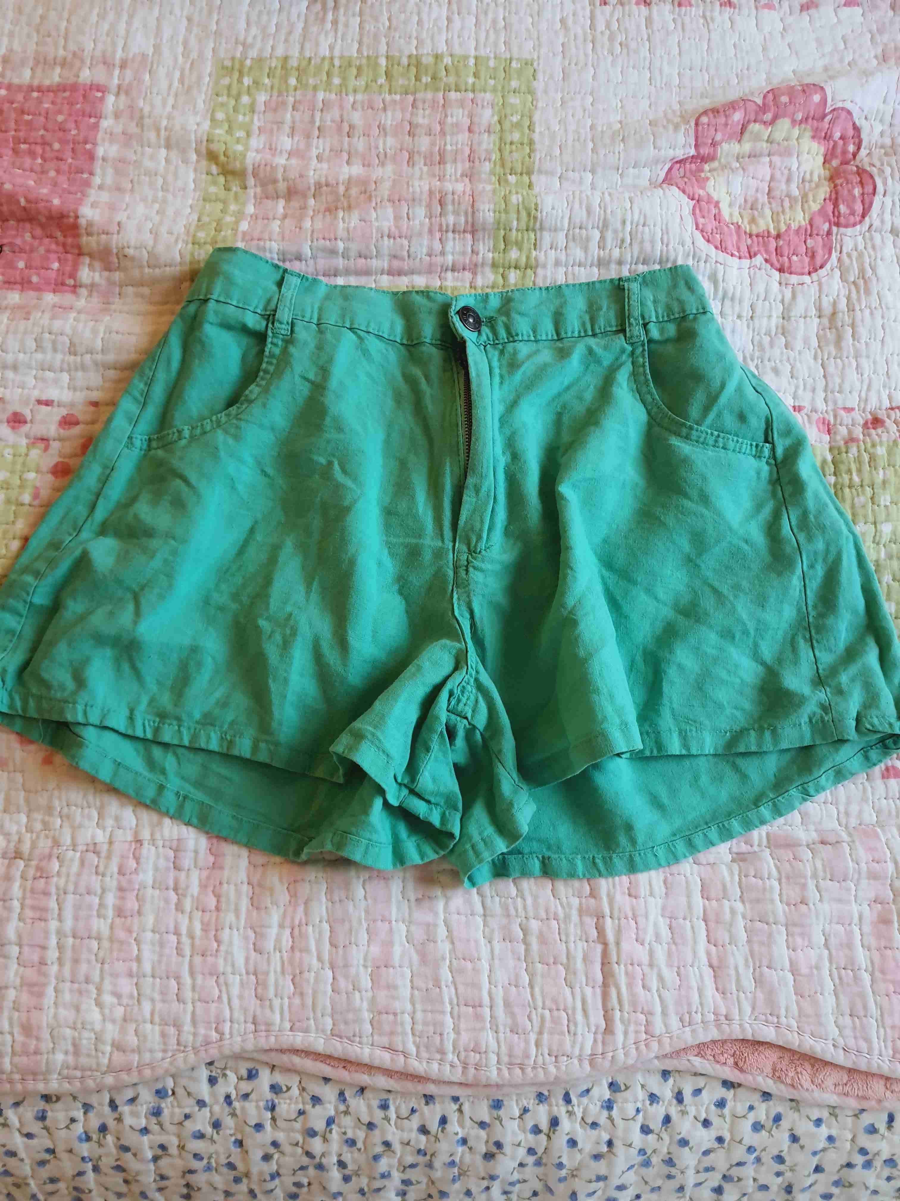 Shorts verdes para mujer