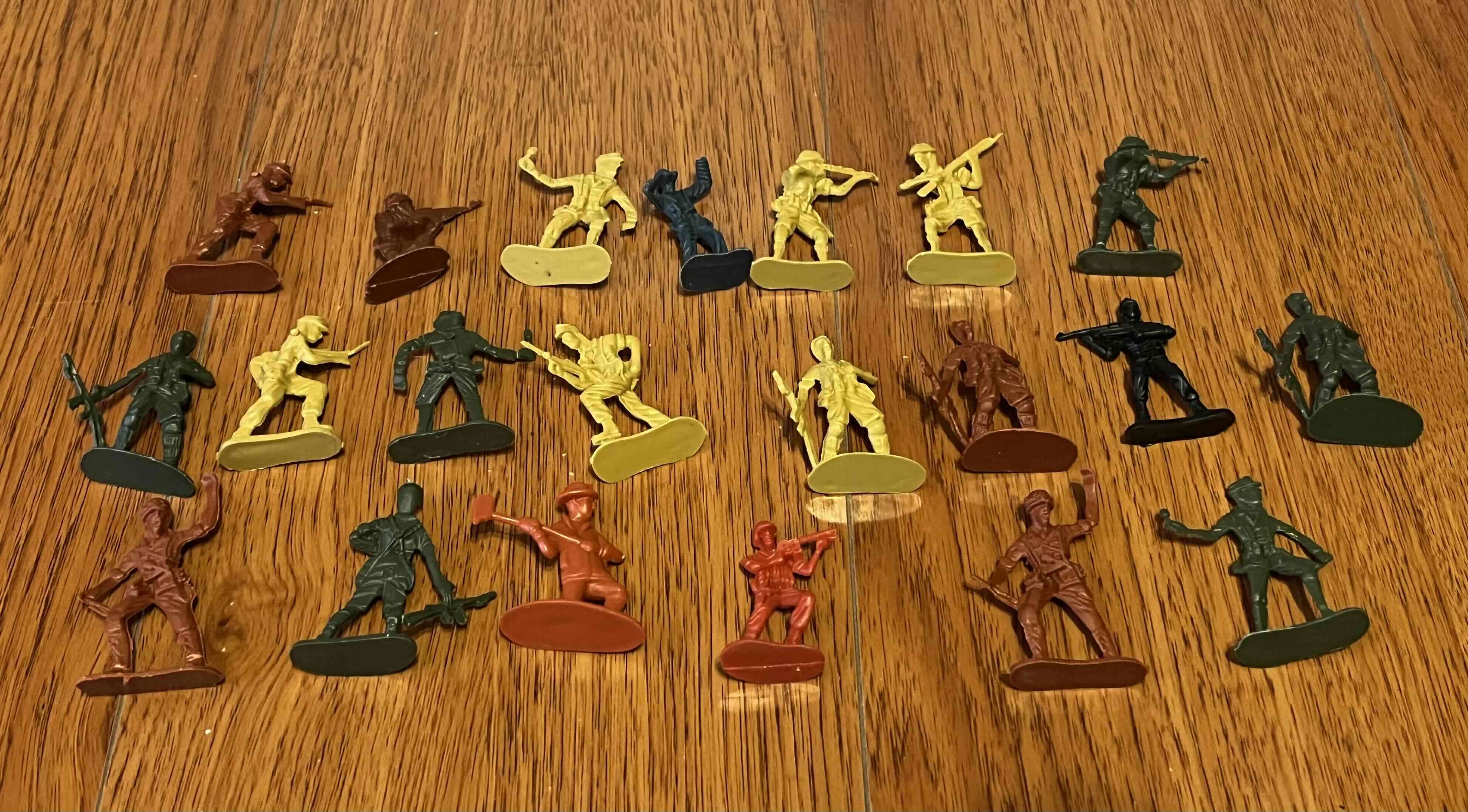Figuras de soldados plásticos