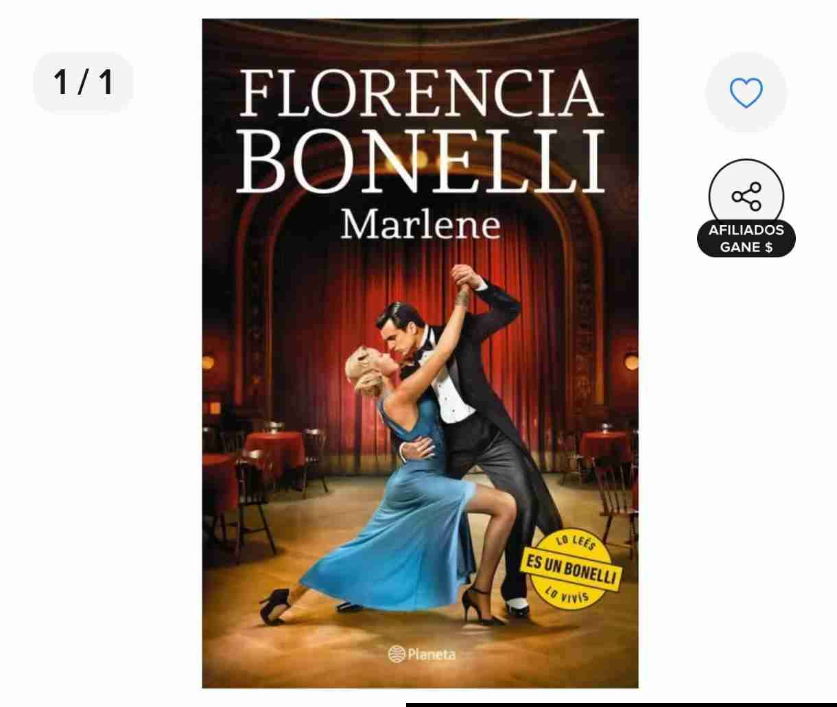 Libro 'Marlene' de Florencia Bonelli