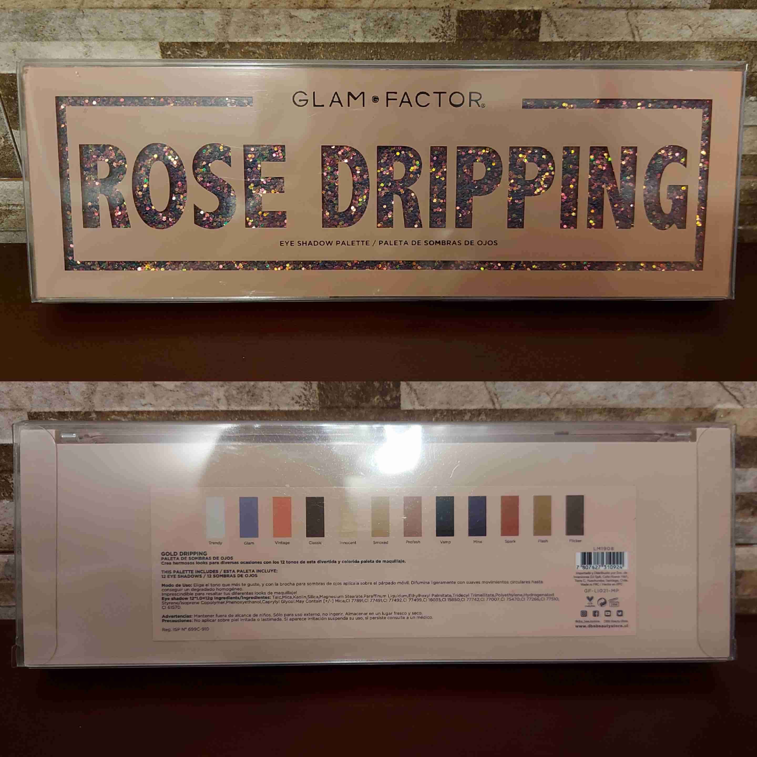 Paleta de sombras Glam Factor Rose Dripping