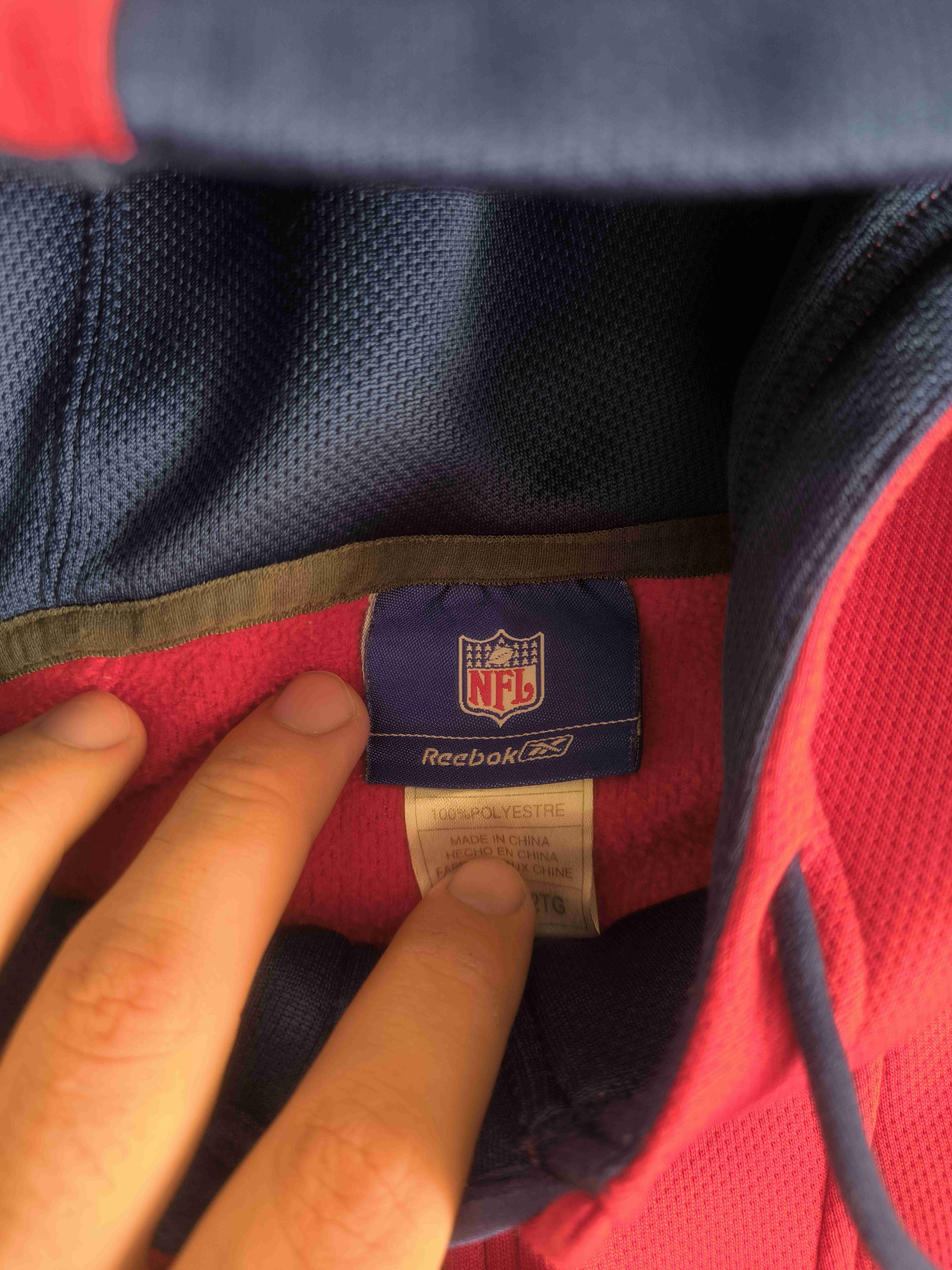 Polerón Rebook gigants rojo y azul - miniatura 3