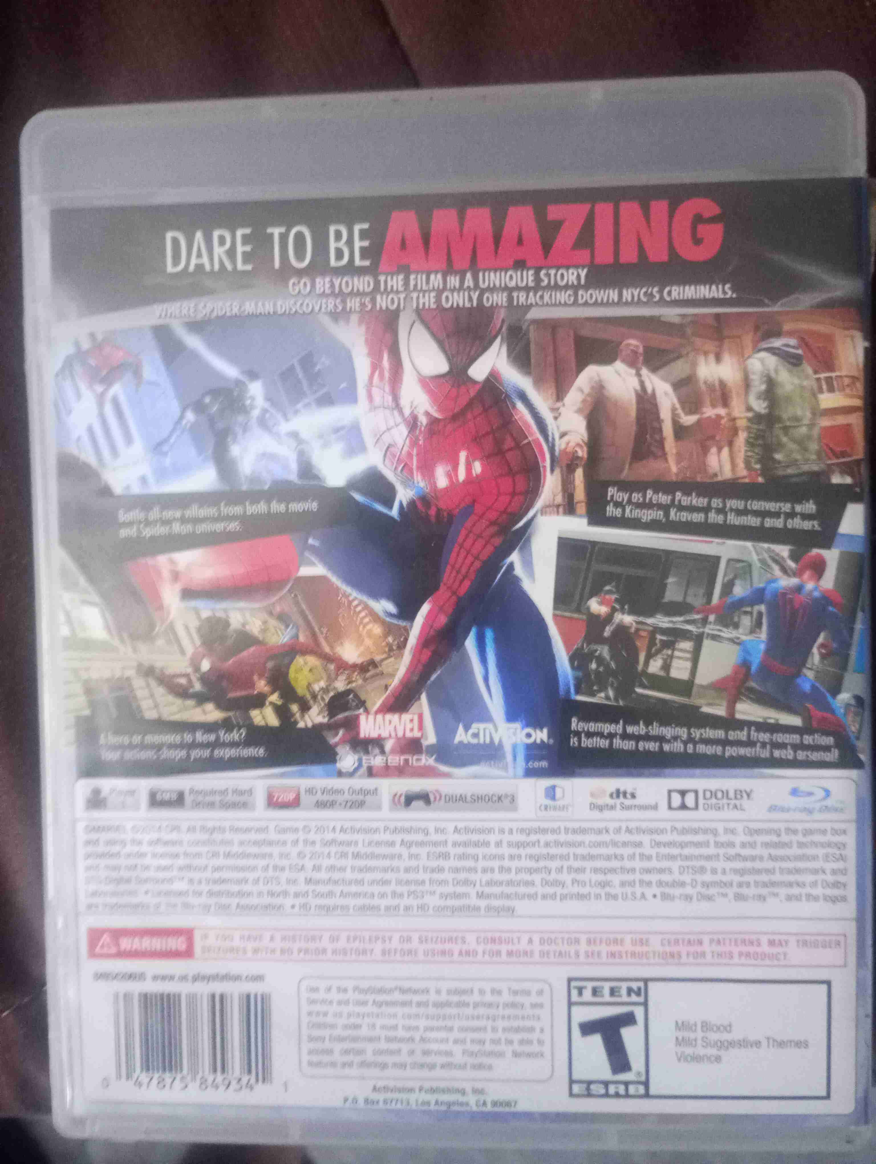 Juego PS3 The Amazing Spider-Man 2 - miniatura 3