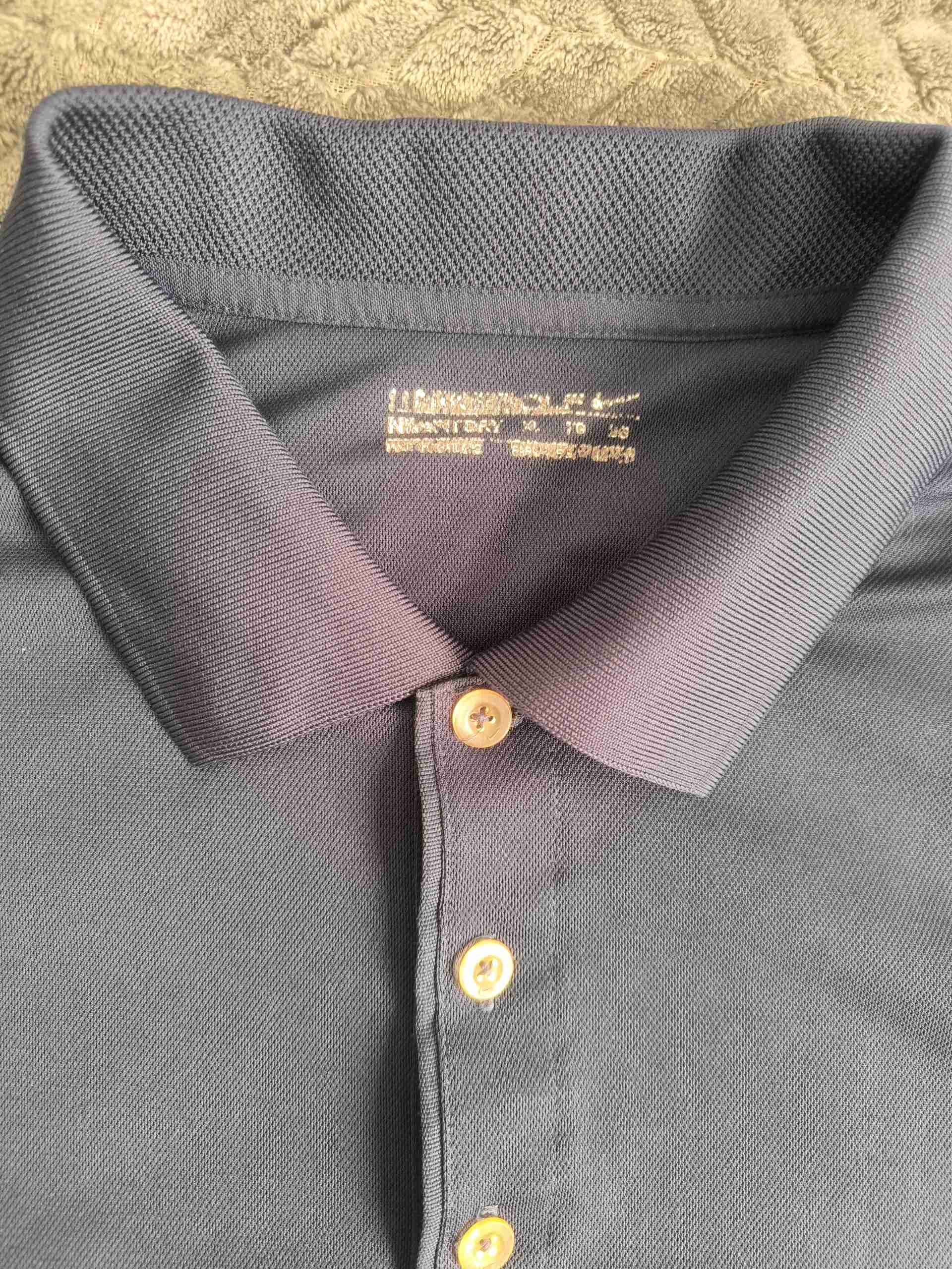 Polera polo azul oscuro Nike - miniatura 3