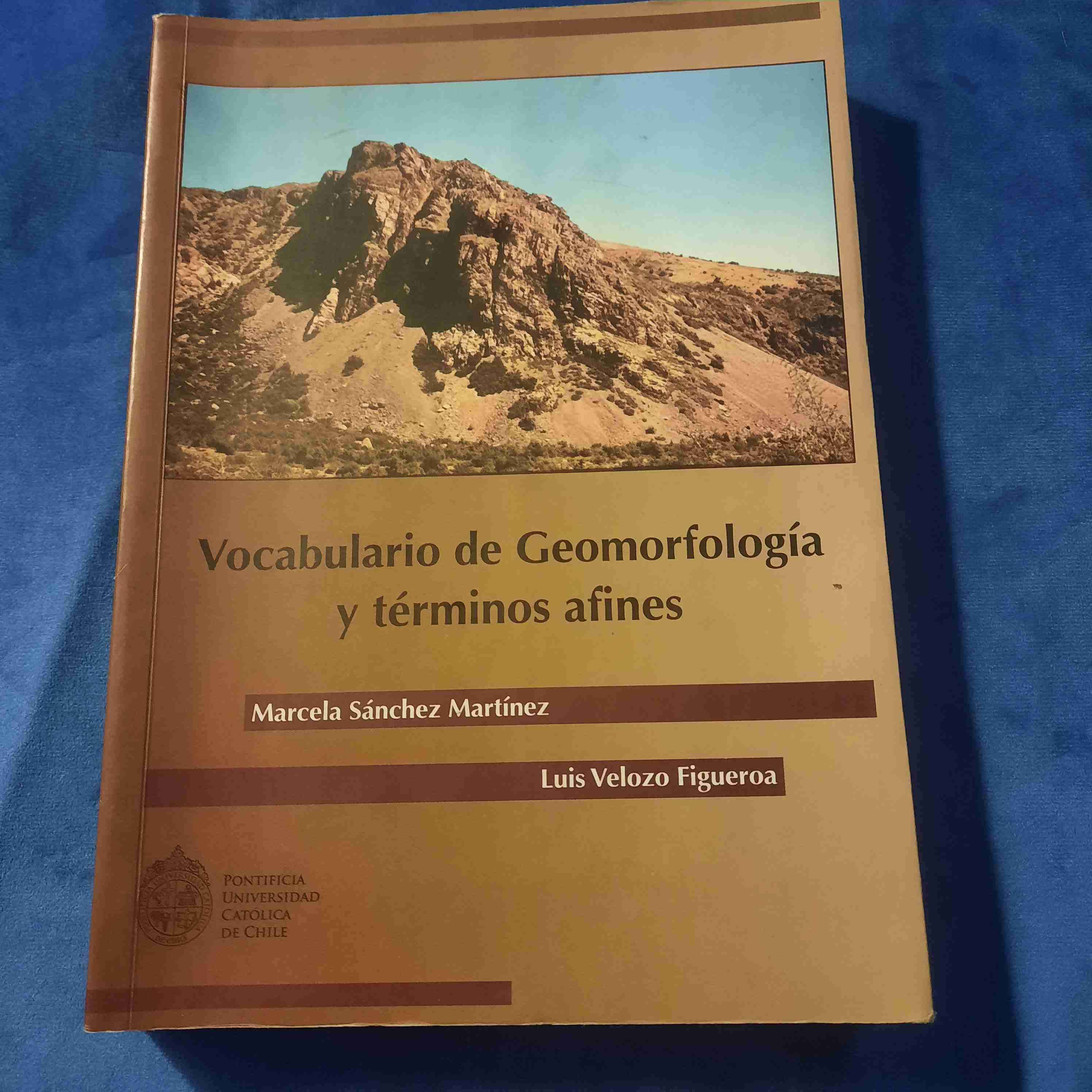 Libro Vocabulario de Geomorfología