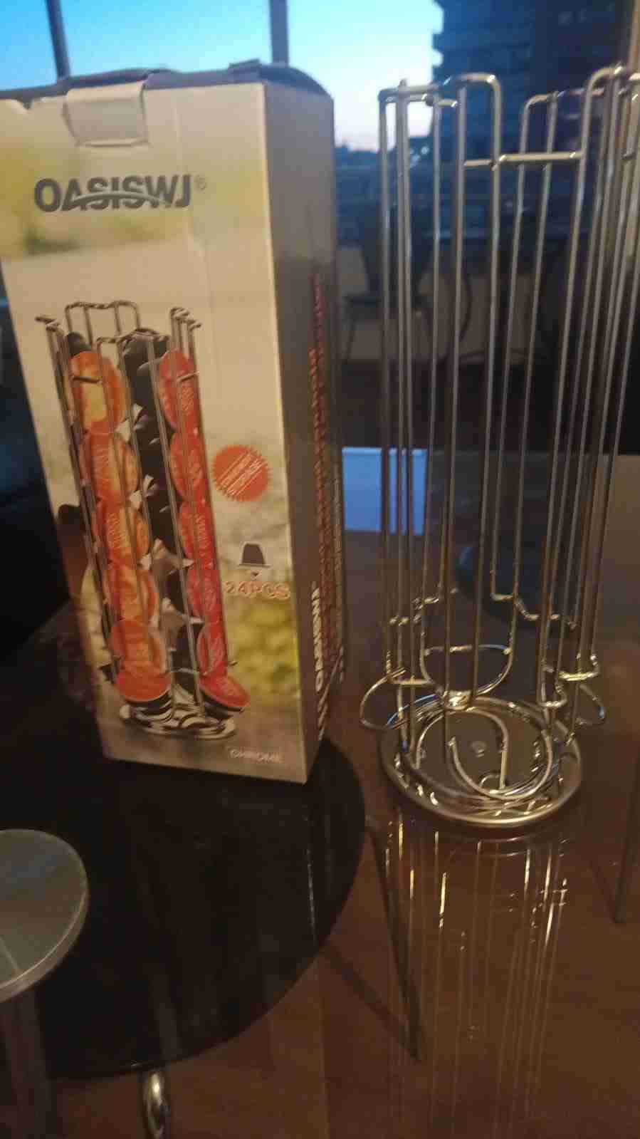 Porta cápsulas de café metálico