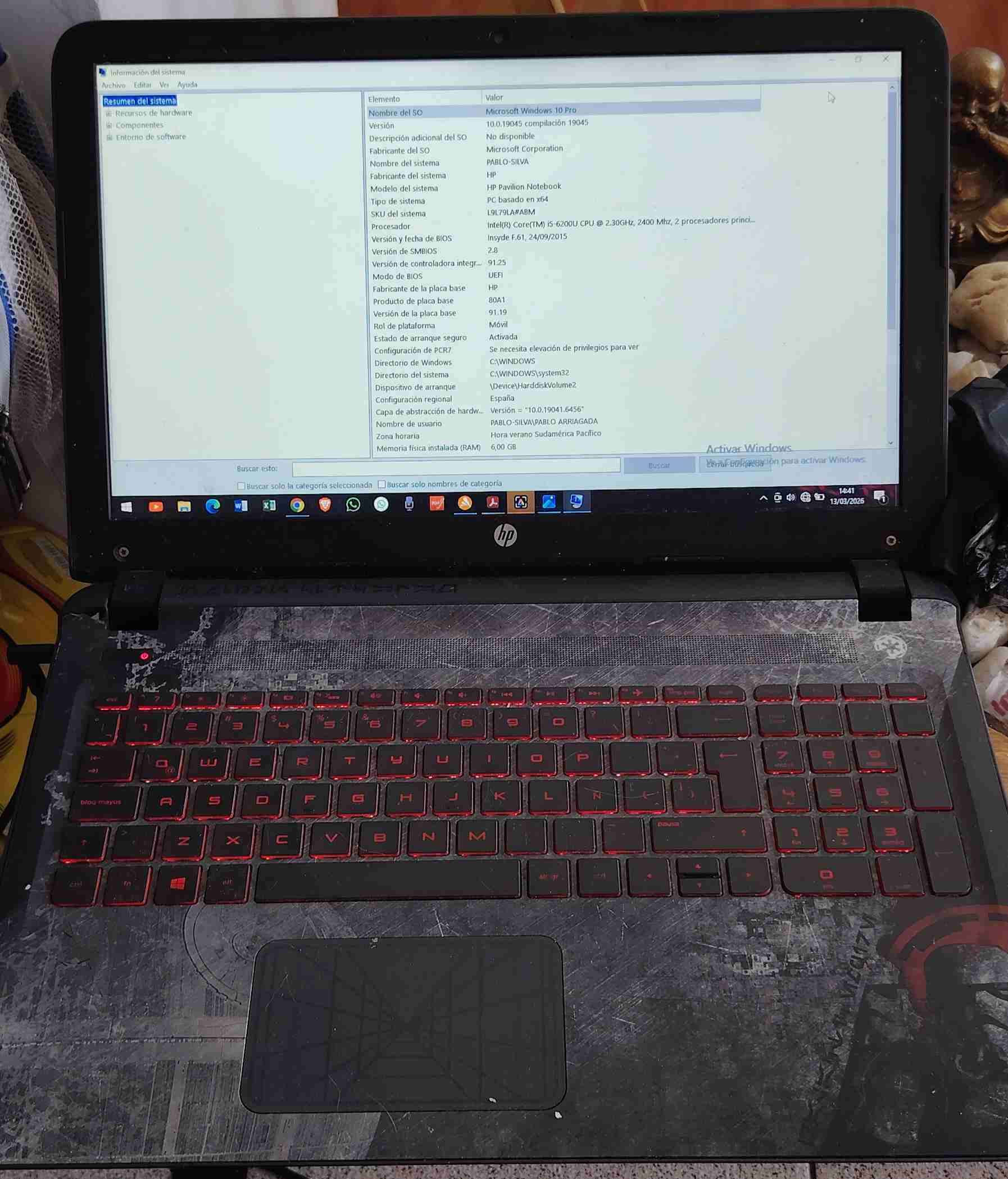 Laptop HP Pavilion usada