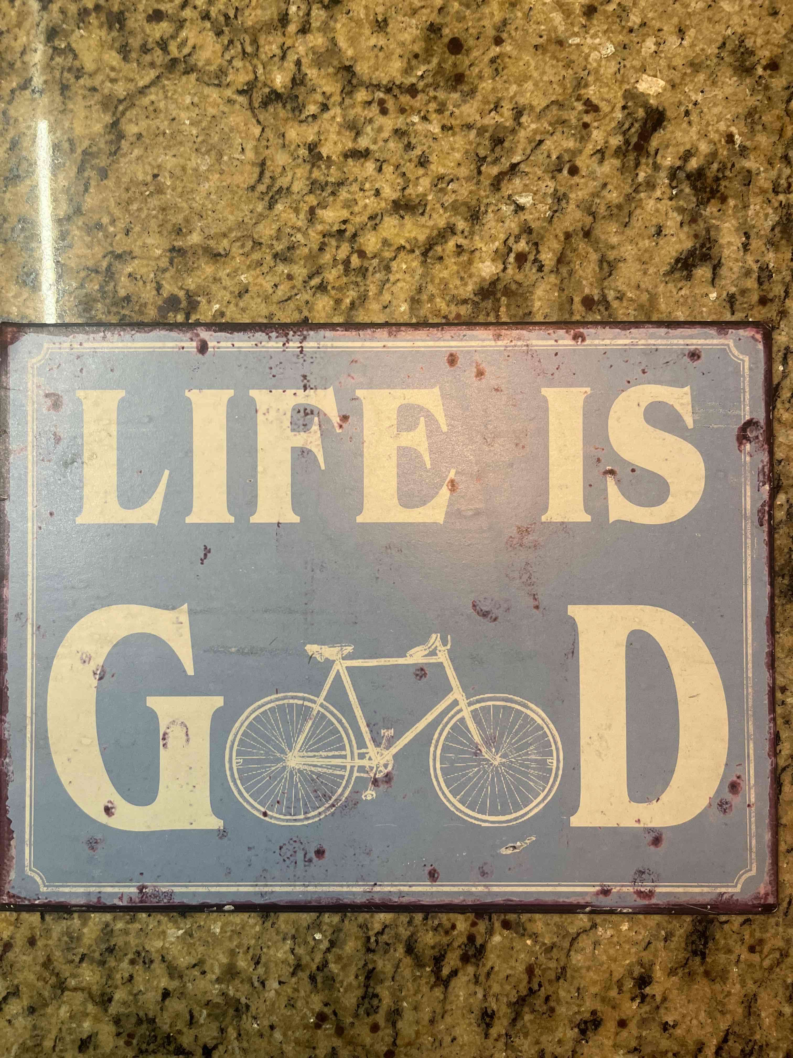 Cuadro decorativo con frase bicicleta - miniatura 2