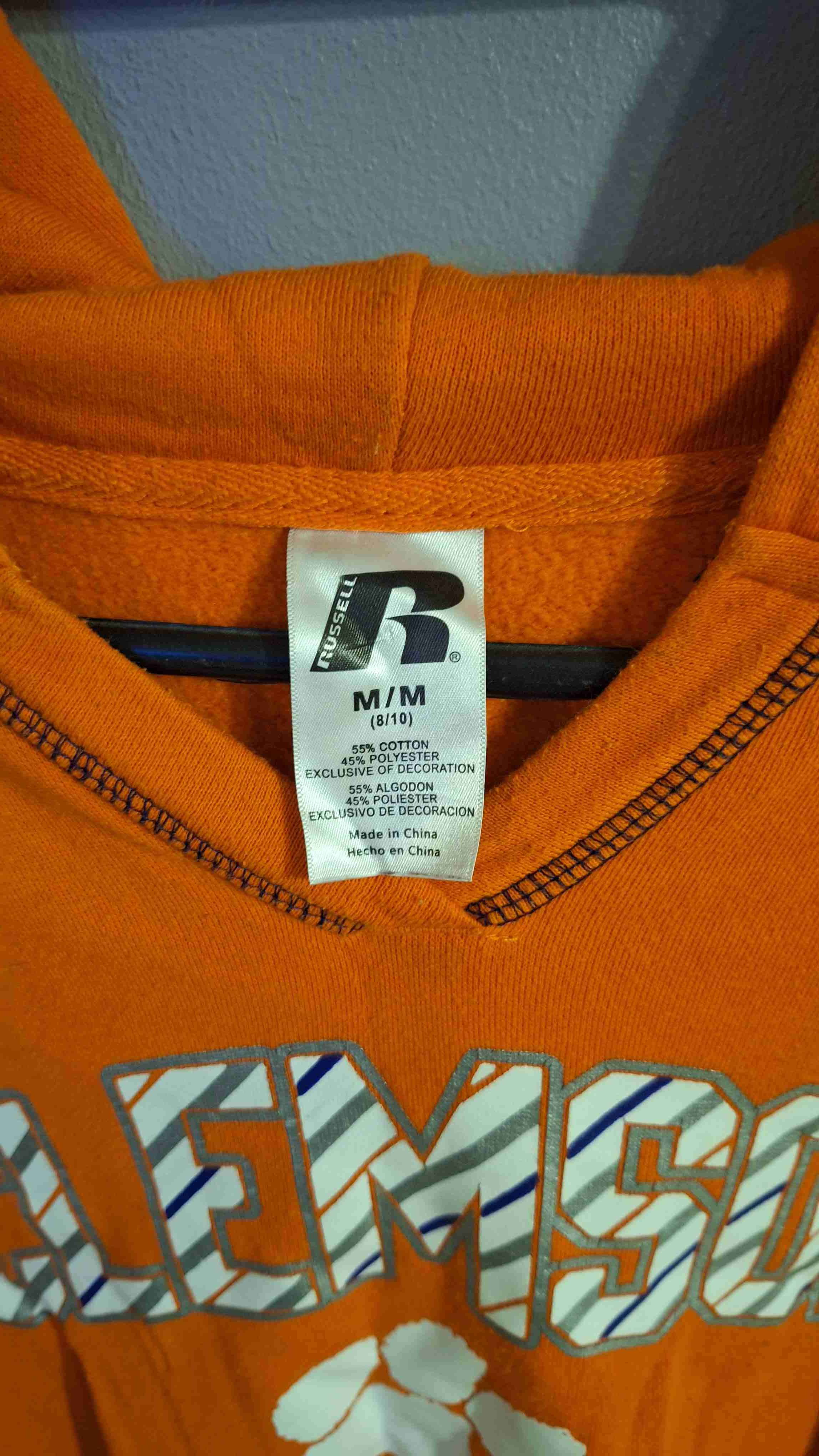 Polerón naranja con capucha Clemson - miniatura 2