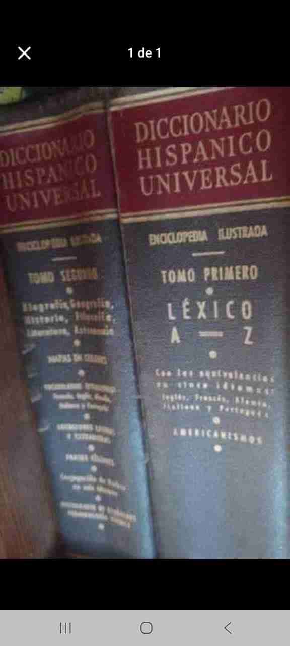 Diccionario Hispánico Universal, tomos 1 y 2