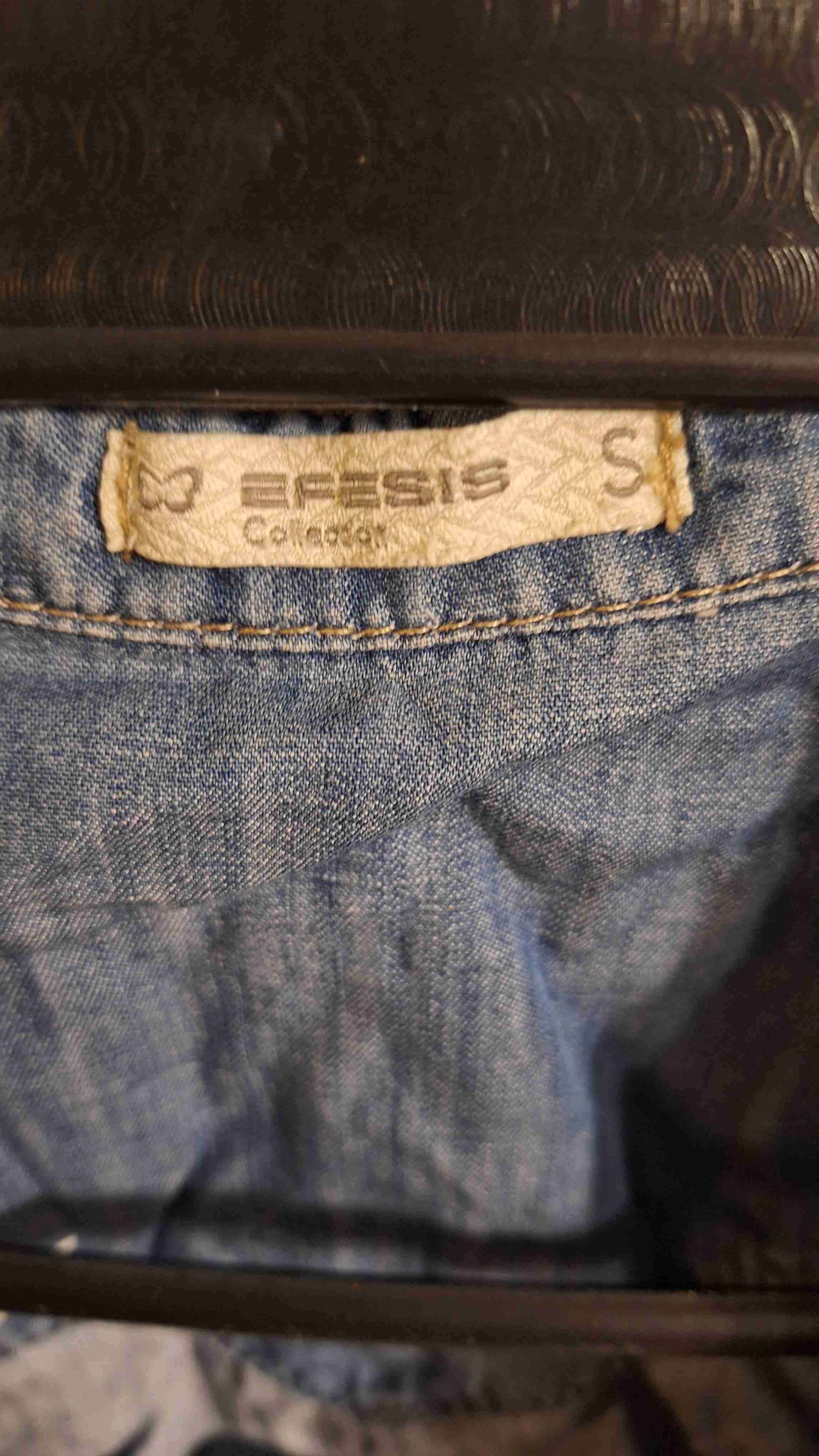 Camisa denim con bordado - miniatura 2