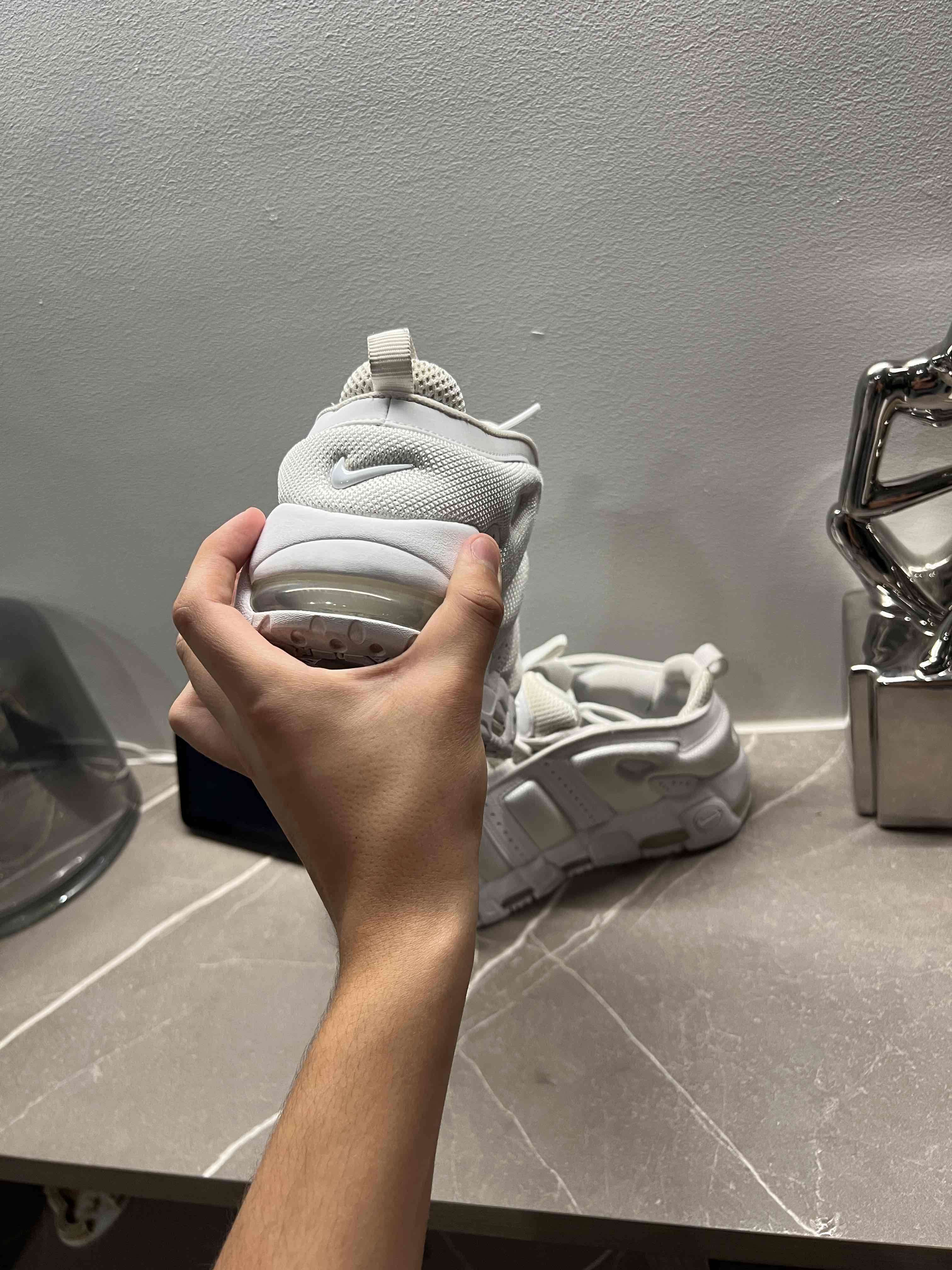 nike uptempo low blancas originales 8.5 us - miniatura 6