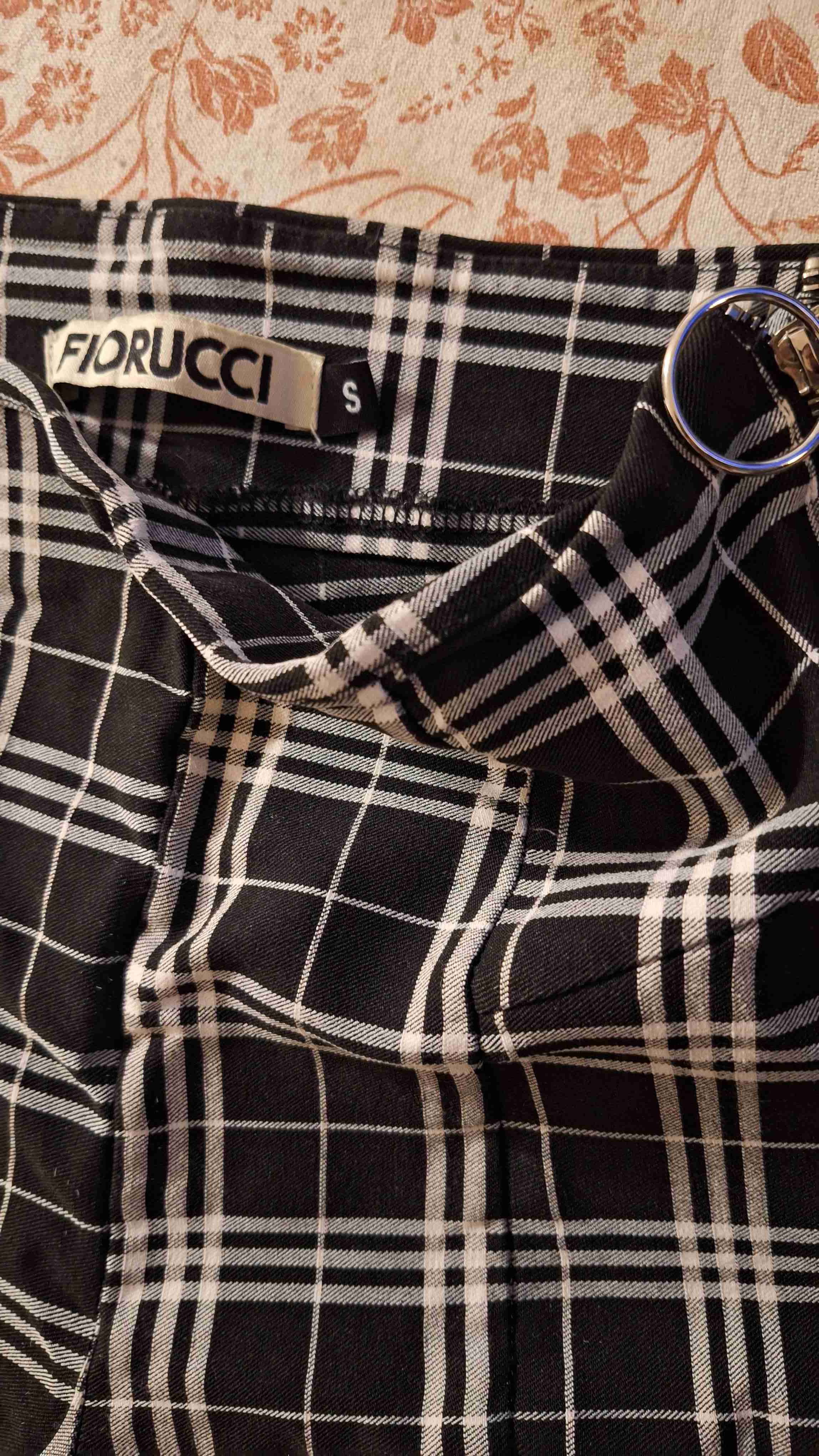 Pantalones cuadros Fiorucci negros - miniatura 2