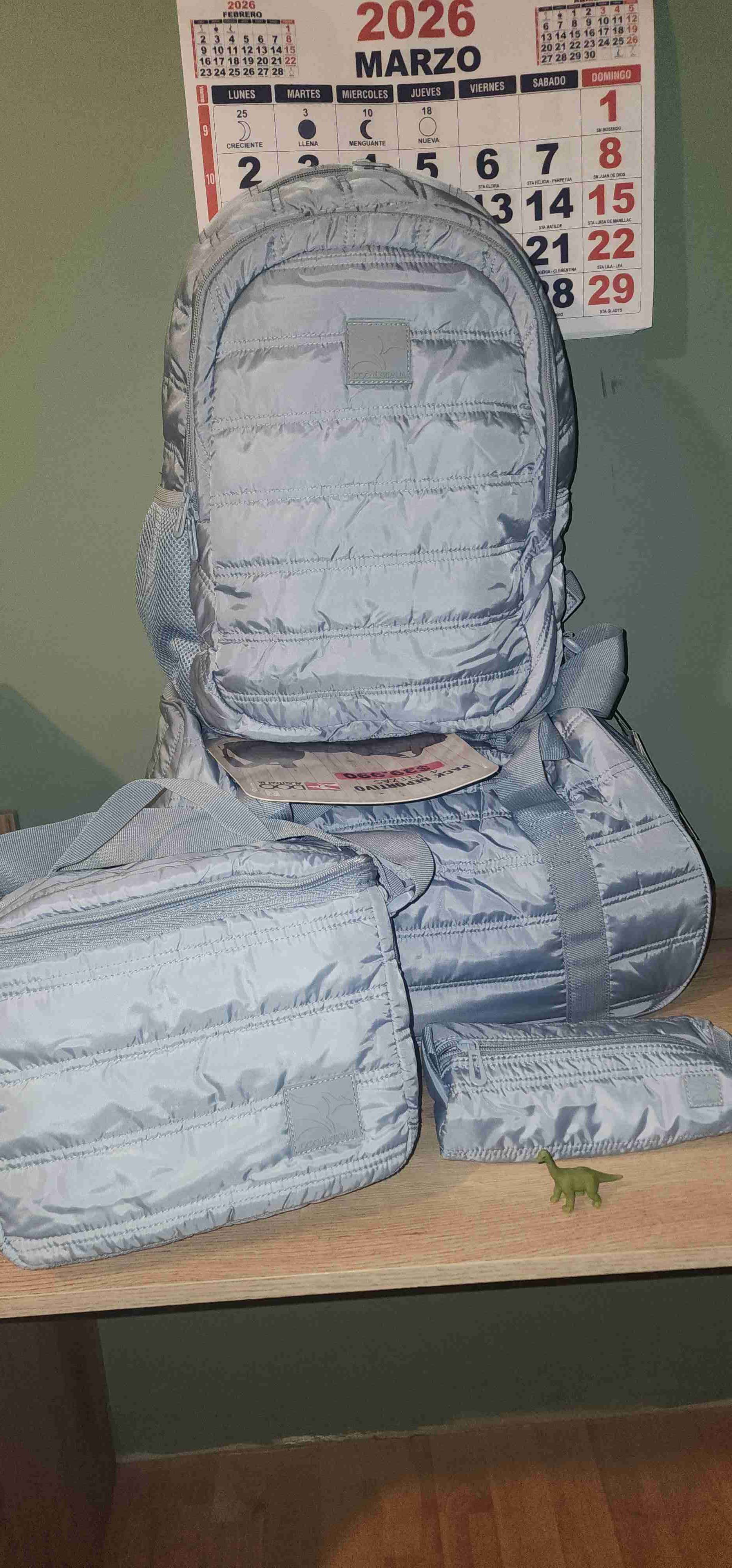 Set de mochilas marino claro