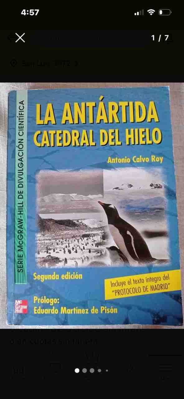 Libro La Antártida Catedral del Hielo