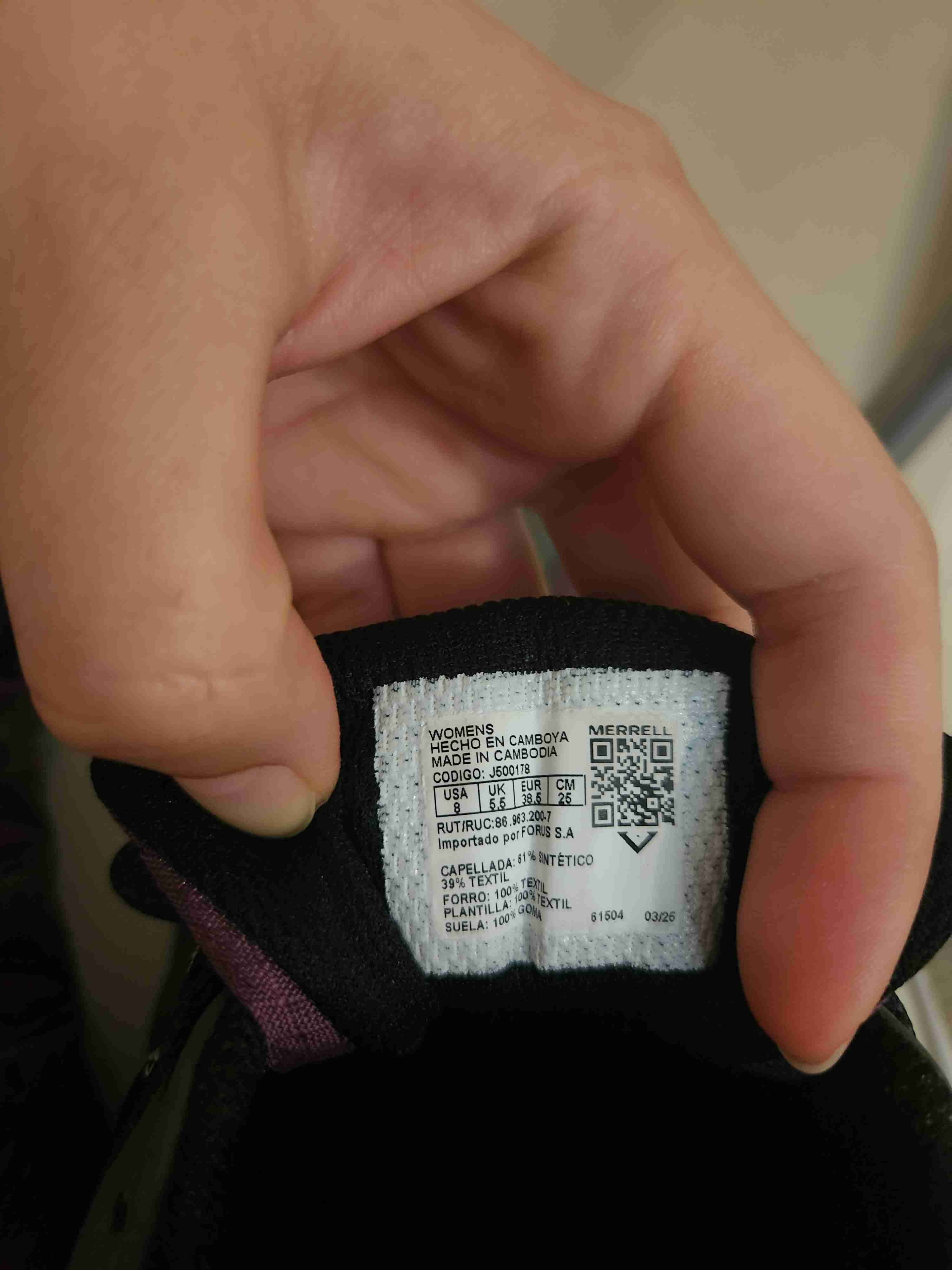 Zapatillas Merrell trekking gris y morado - miniatura 6