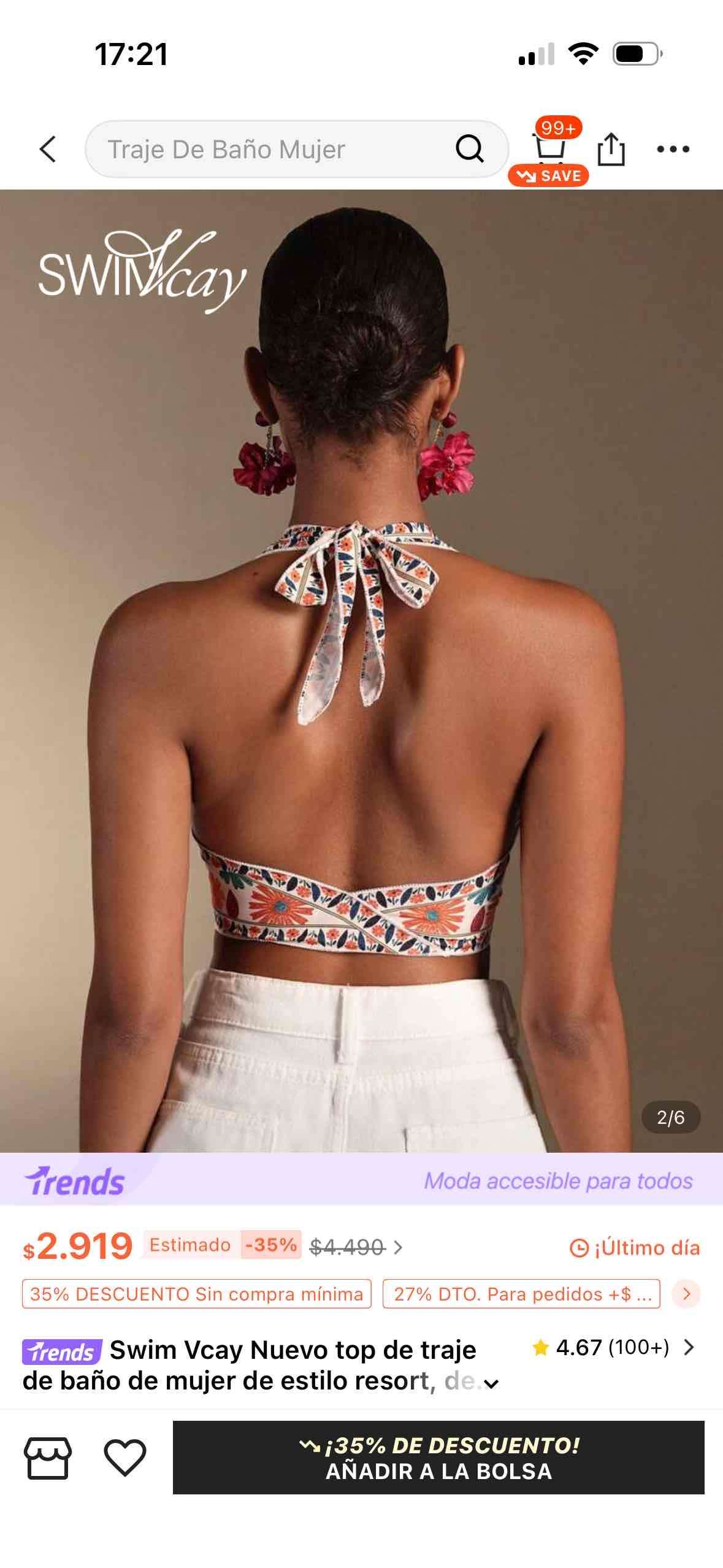 Top de baño estilo resort - miniatura 2