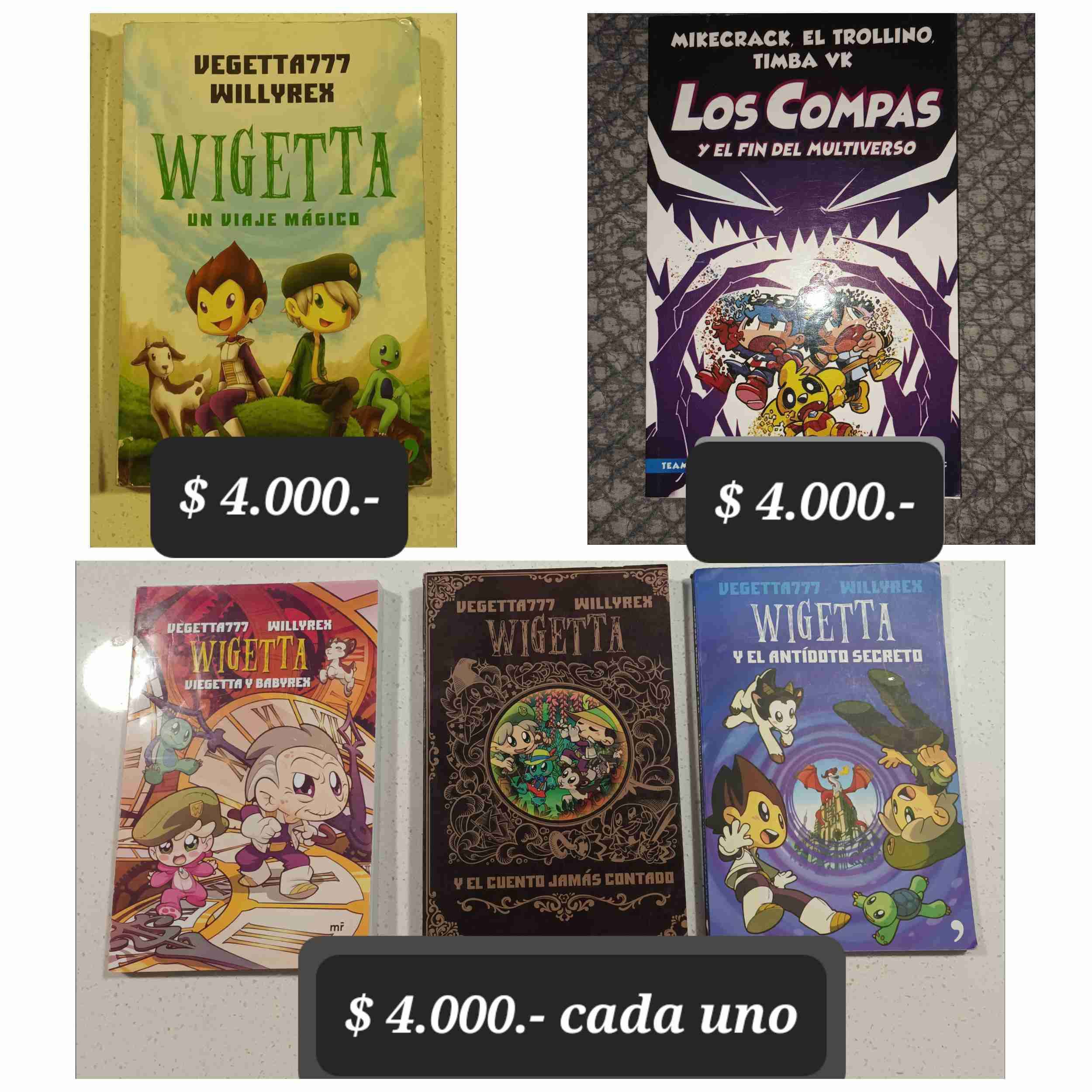Libros de Wigetta y Los Compas