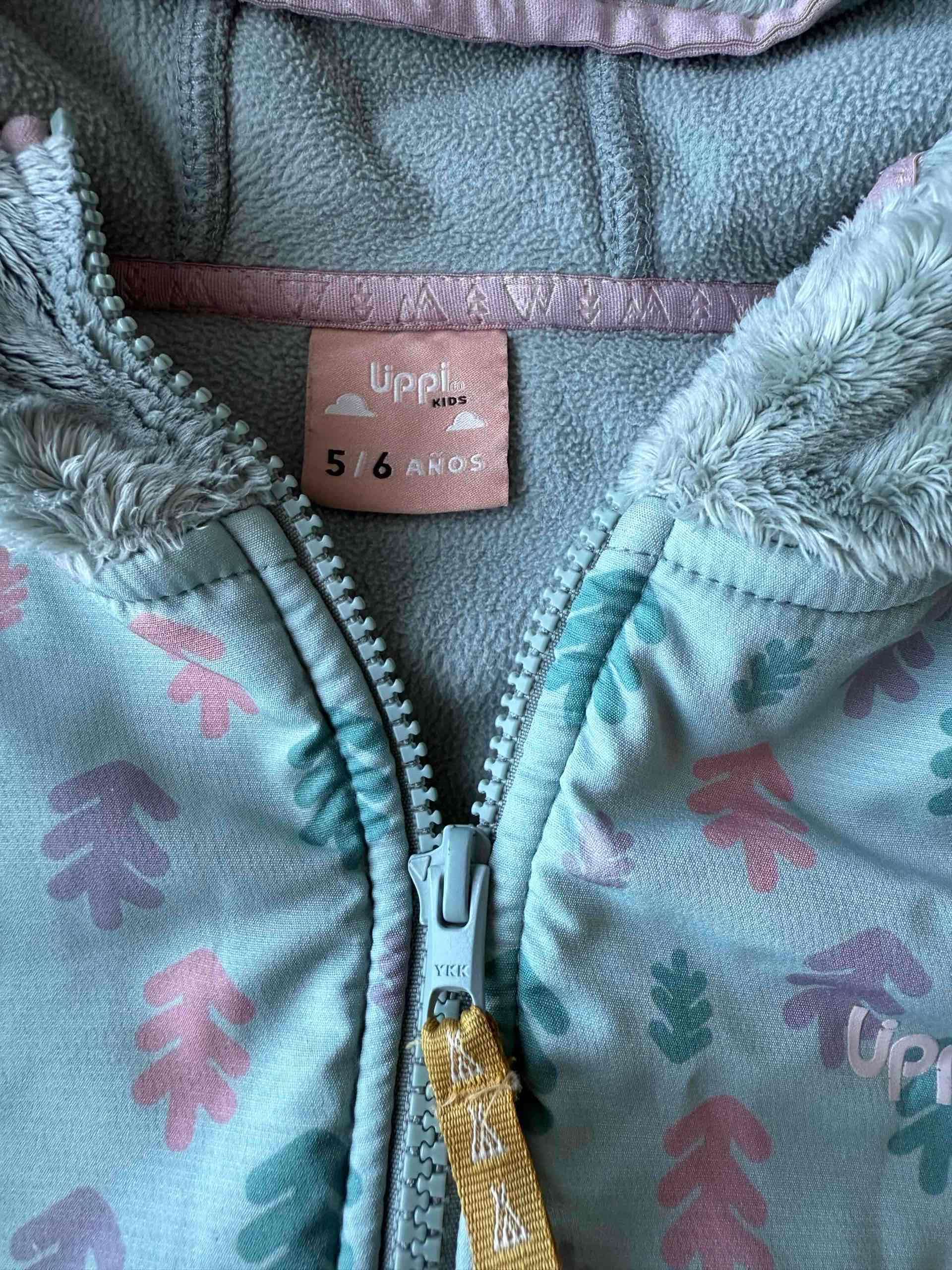 Chaqueta infantil verde con capucha - miniatura 2