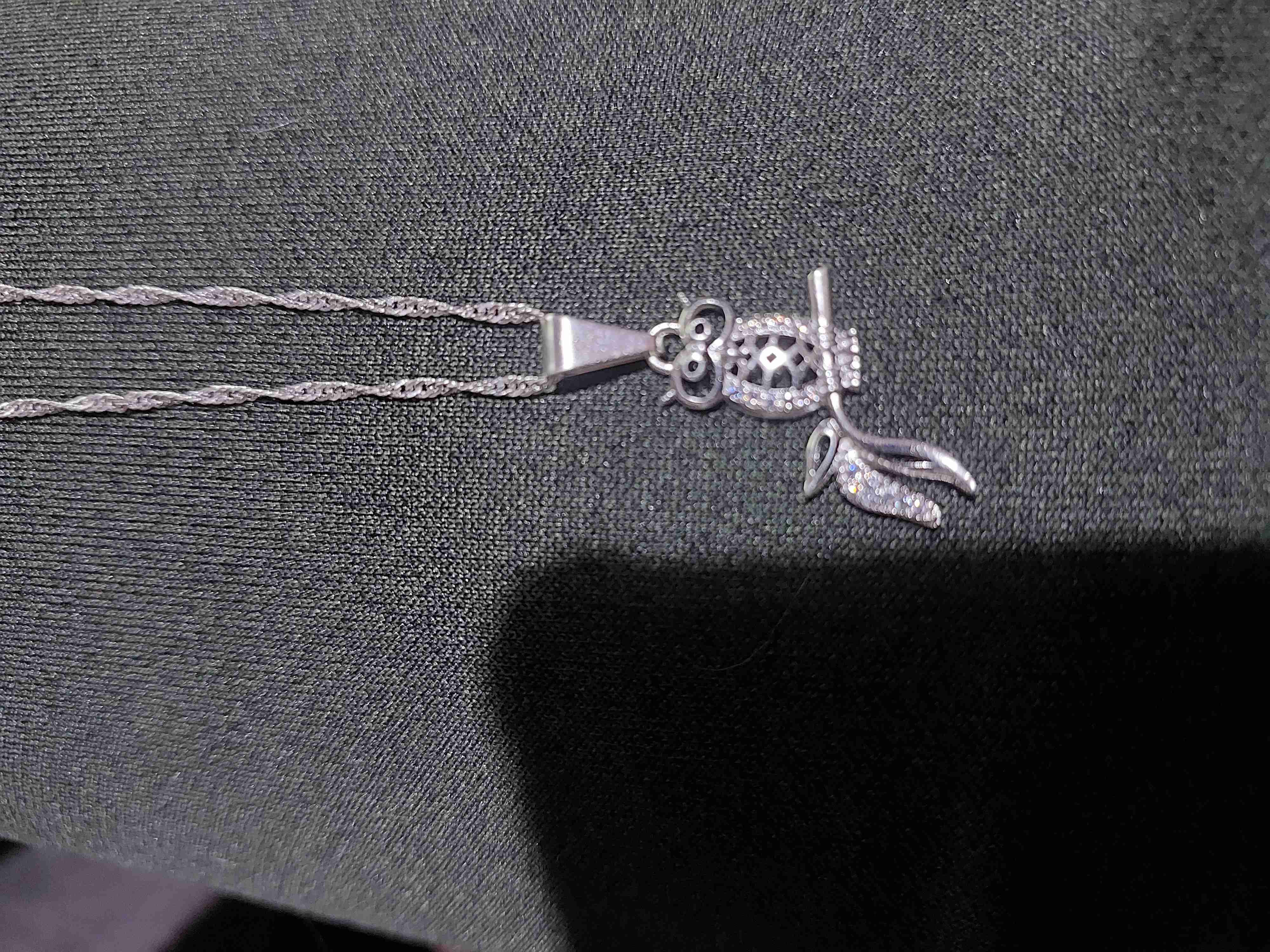 Collar colgante búho Plata 92