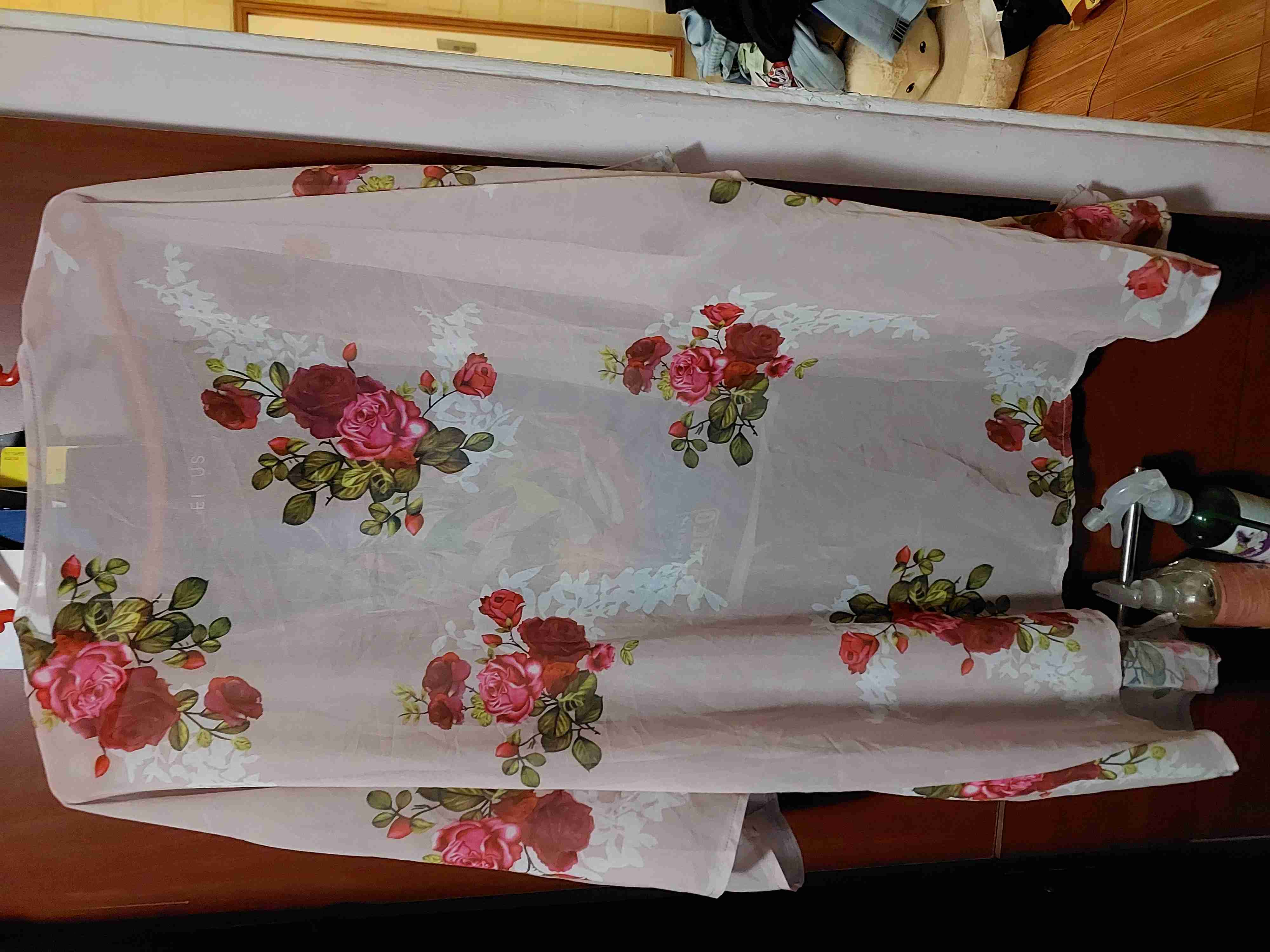 Kimono floral semitransparente - miniatura 2