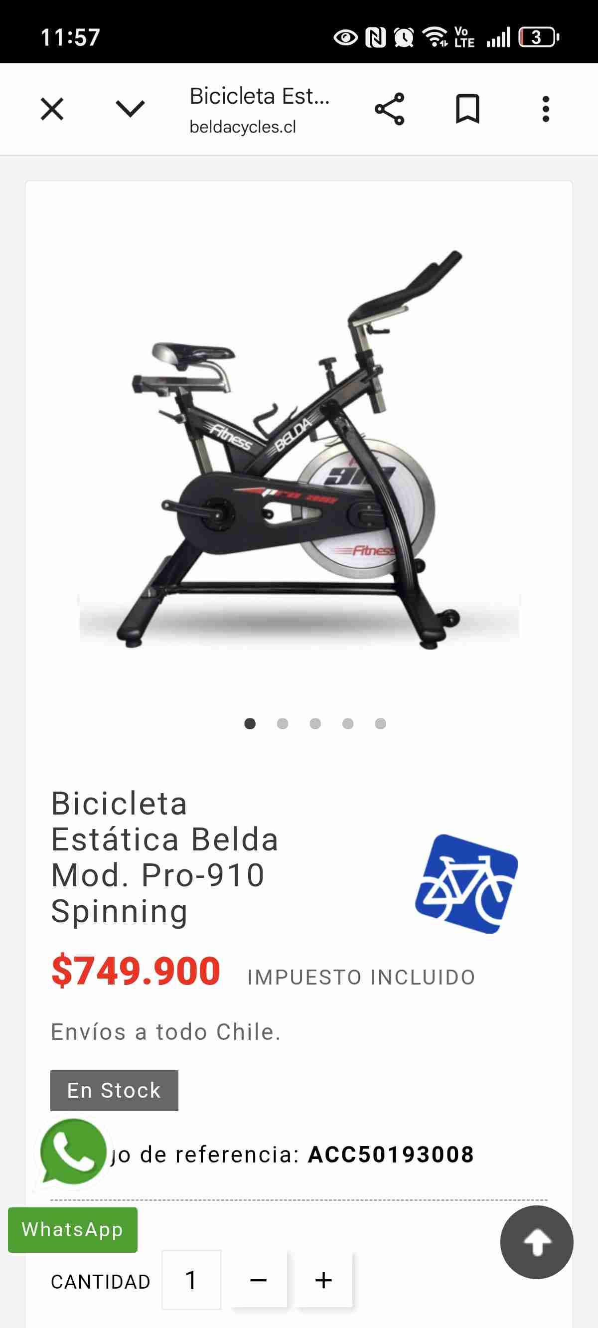 Bicicletas Spinning Belda - miniatura 2