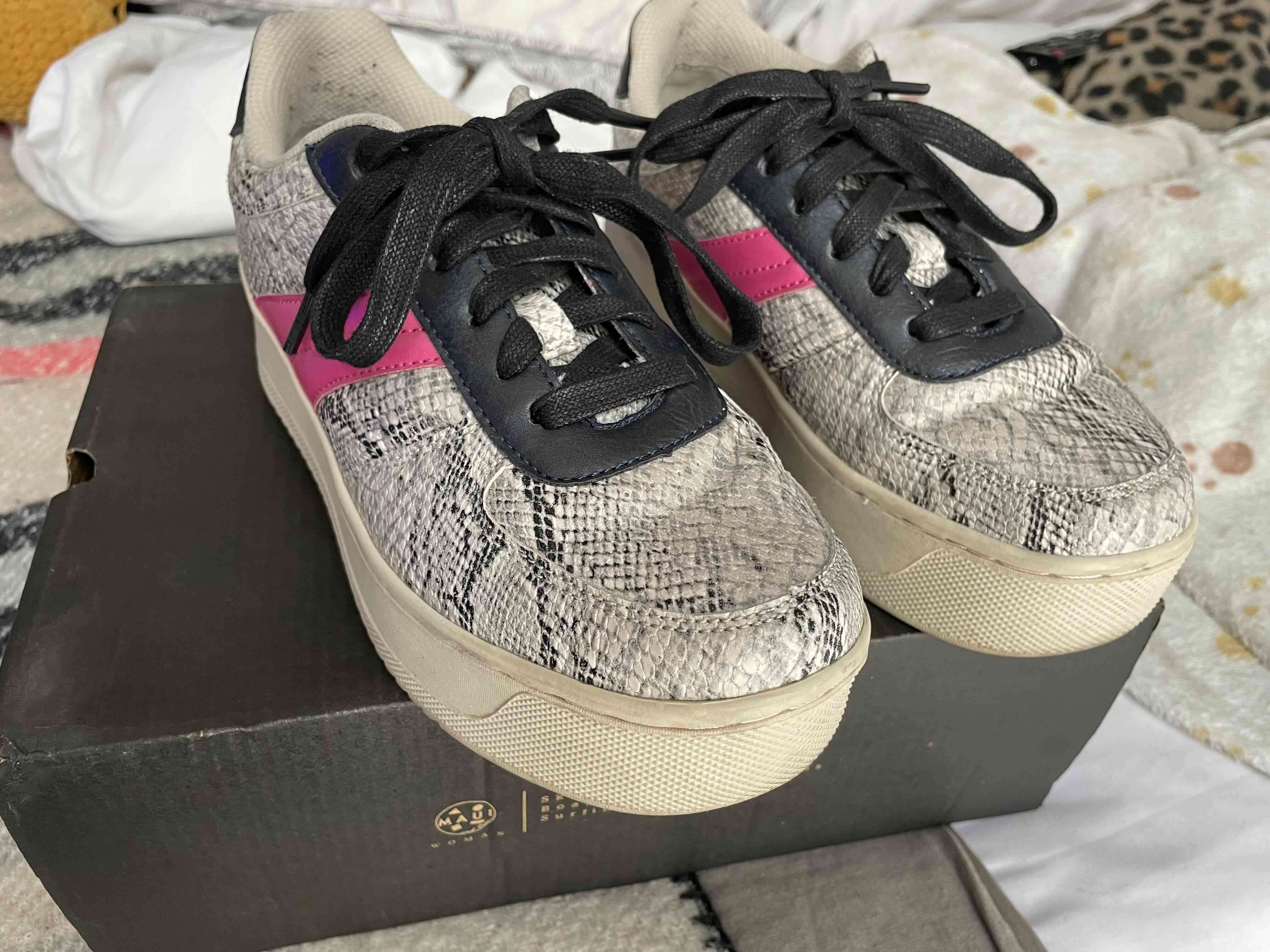 Zapatillas MAUI animal print con rosa - miniatura 2