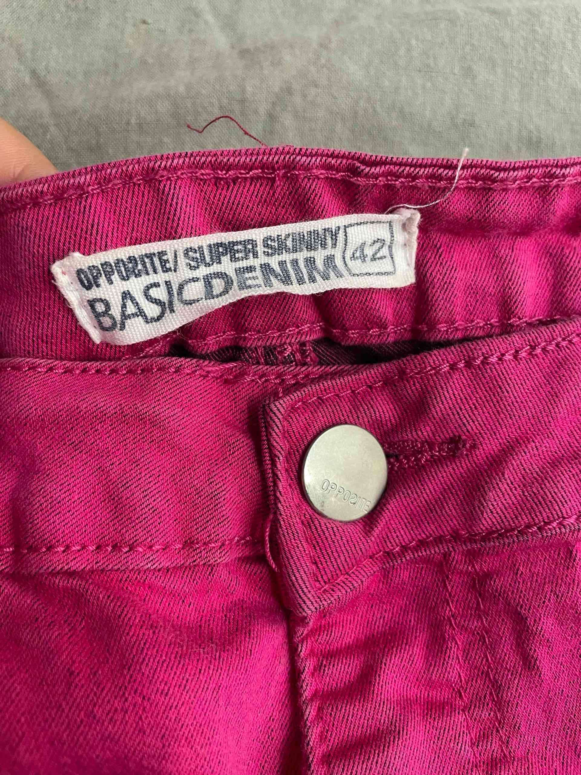 Jeans fucsia super skinny
