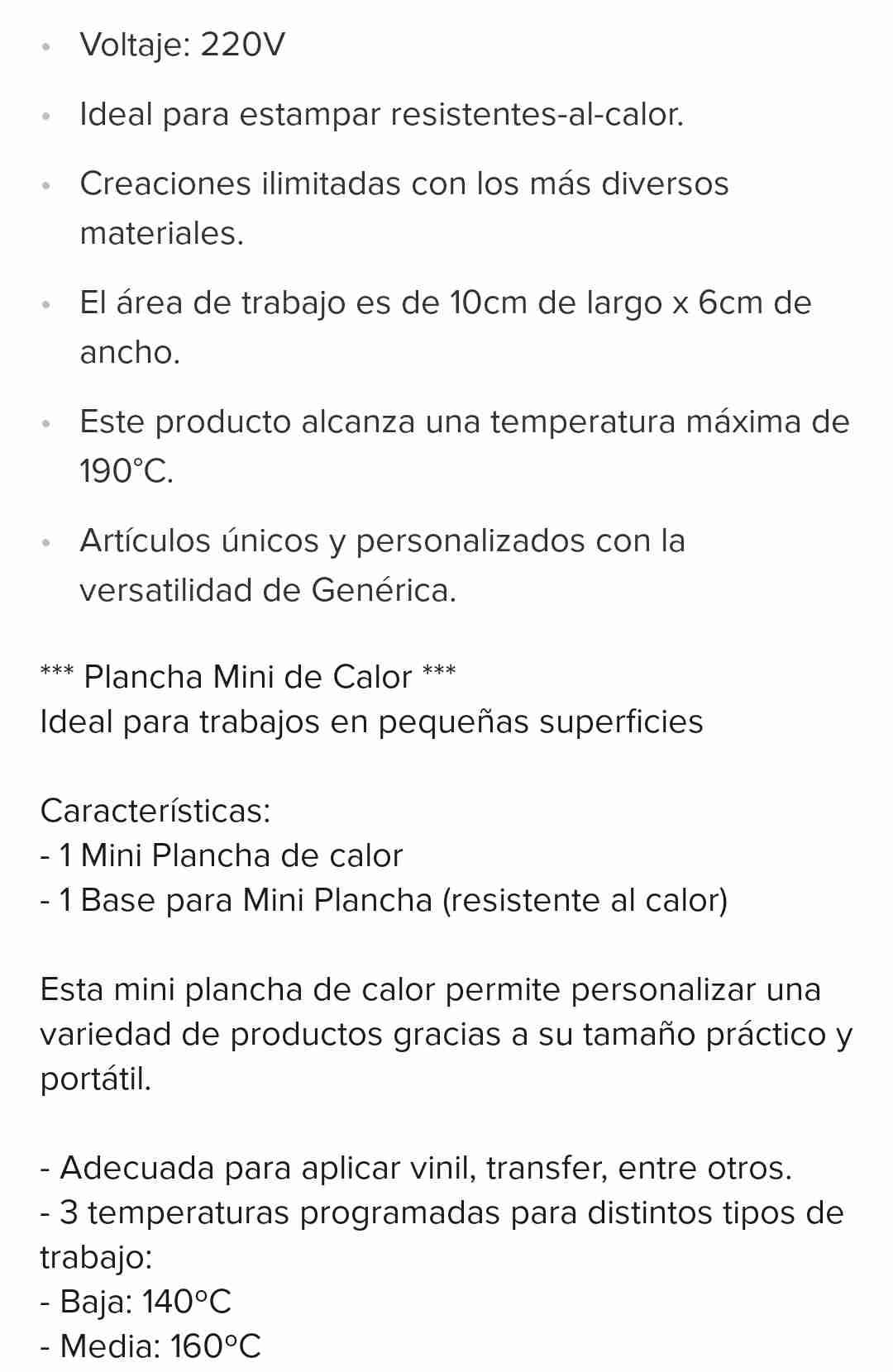 Plancha Estampadora Mini Portátil transfer vinil - miniatura 5