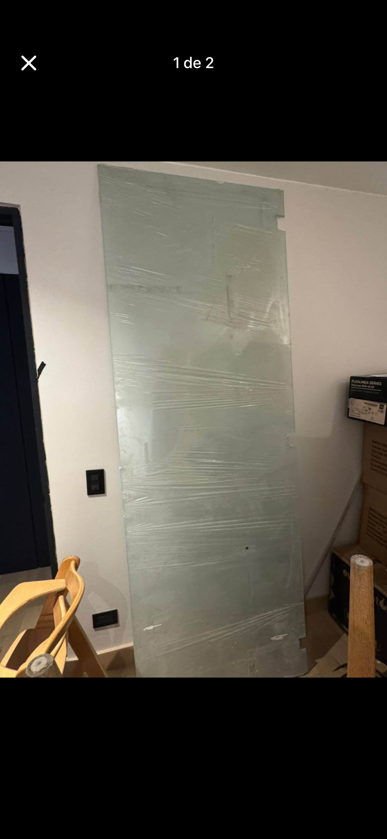 Puerta de vidrio templado